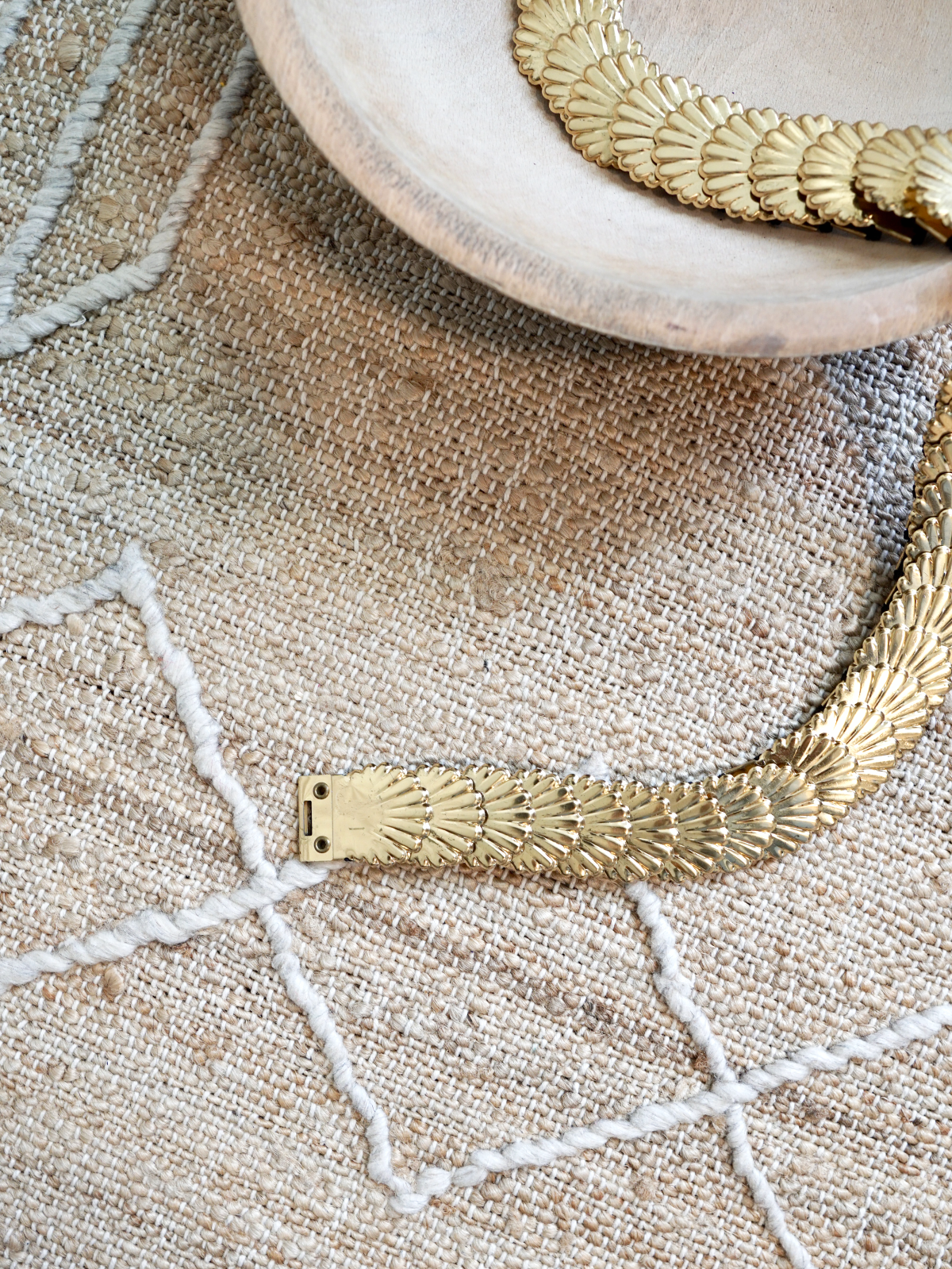 Vintage Gold Seashell Stretch Belt-closiTherapi | vinTage