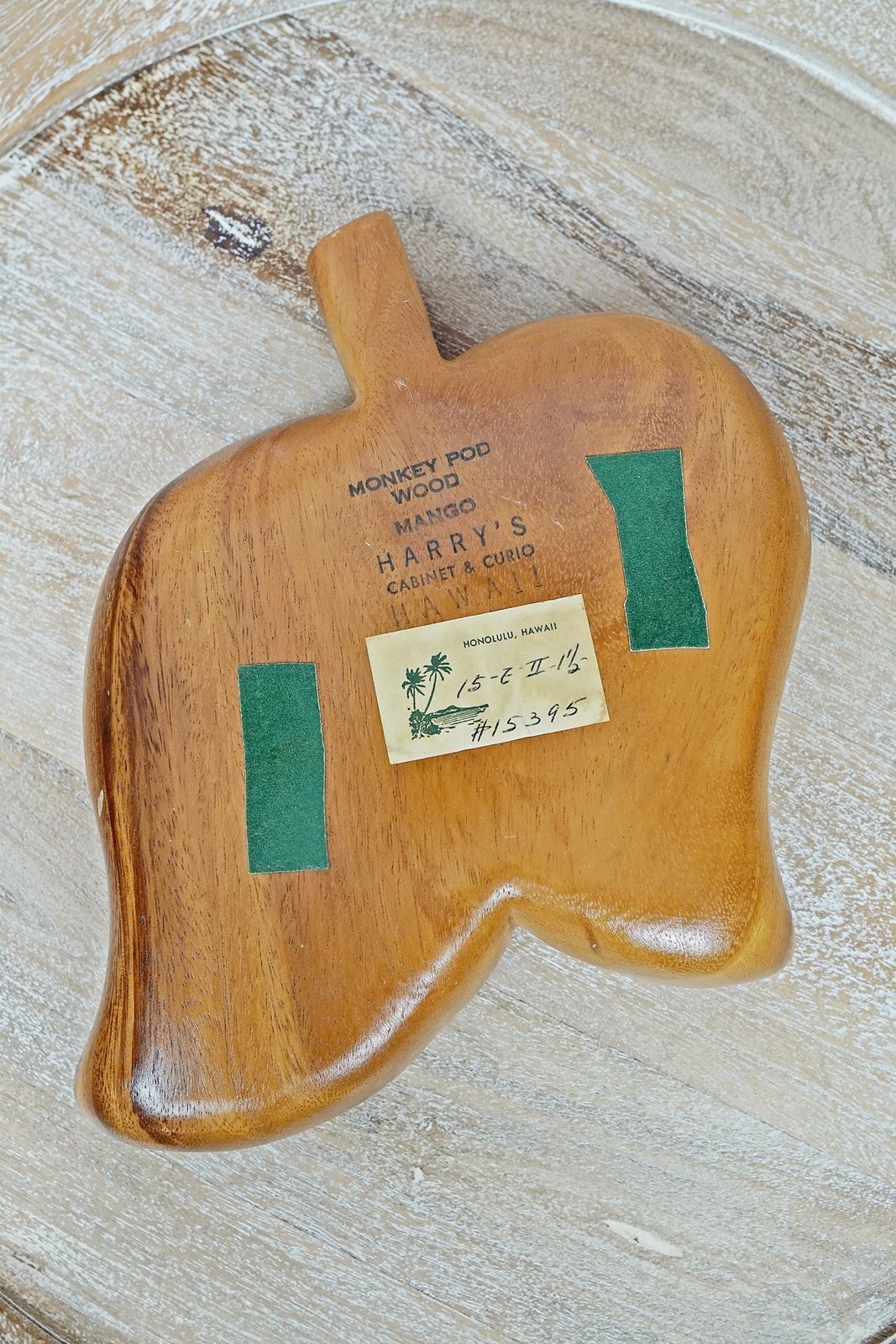 Vintage Hand Carved Mango Wood Leaf Bowl-closiTherapi | vinTage