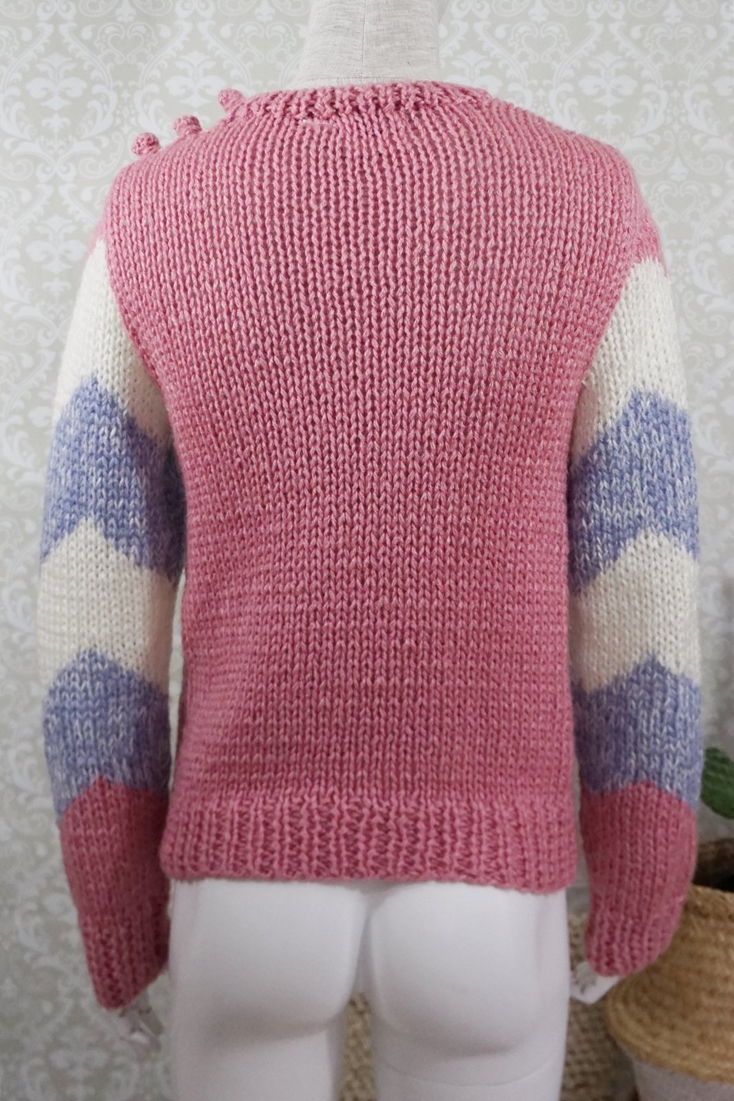 Vintage Handknit Chevron Sweater-closiTherapi | vinTage