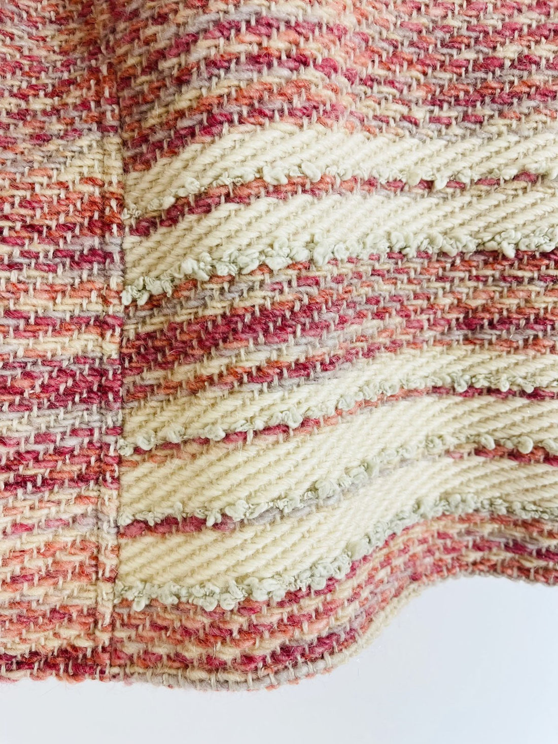 Vintage Handloomed Pink Wool Jacket-closiTherapi | vinTage