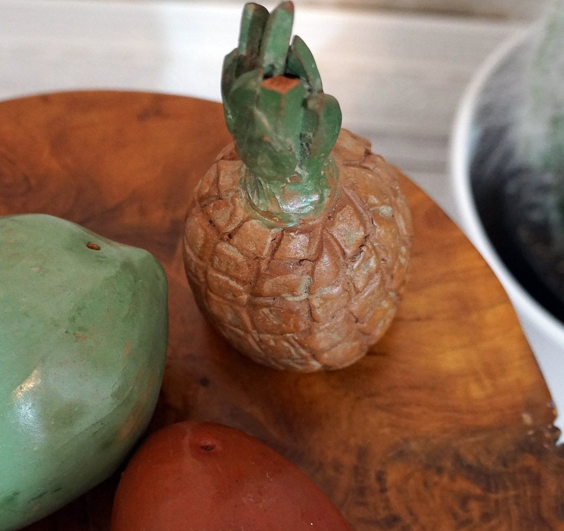 Vintage Handmade Earthy Ceramic Fruit Set-closiTherapi | vinTage
