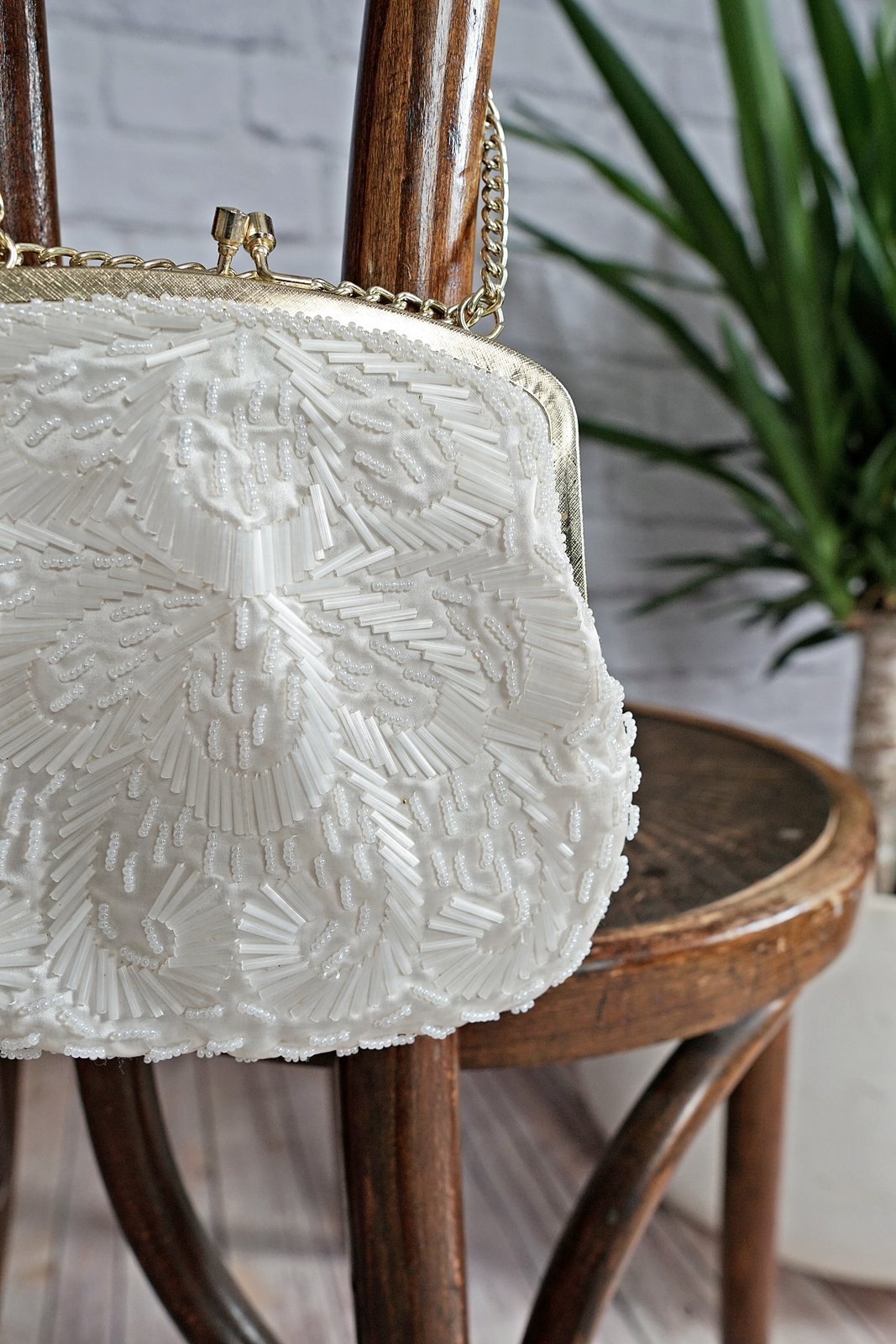 Vintage Handmade Silk Beaded Bag-closiTherapi | vinTage