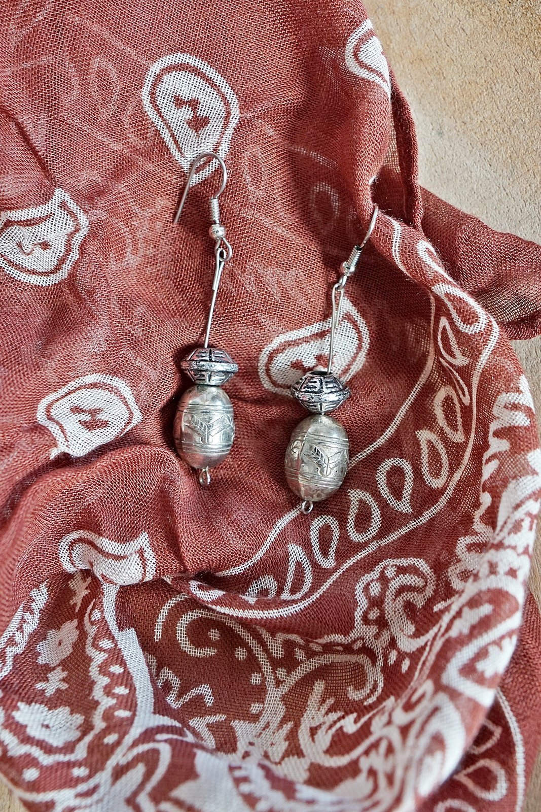 Vintage Handmade Southwestern Silver Earrings-closiTherapi | vinTage