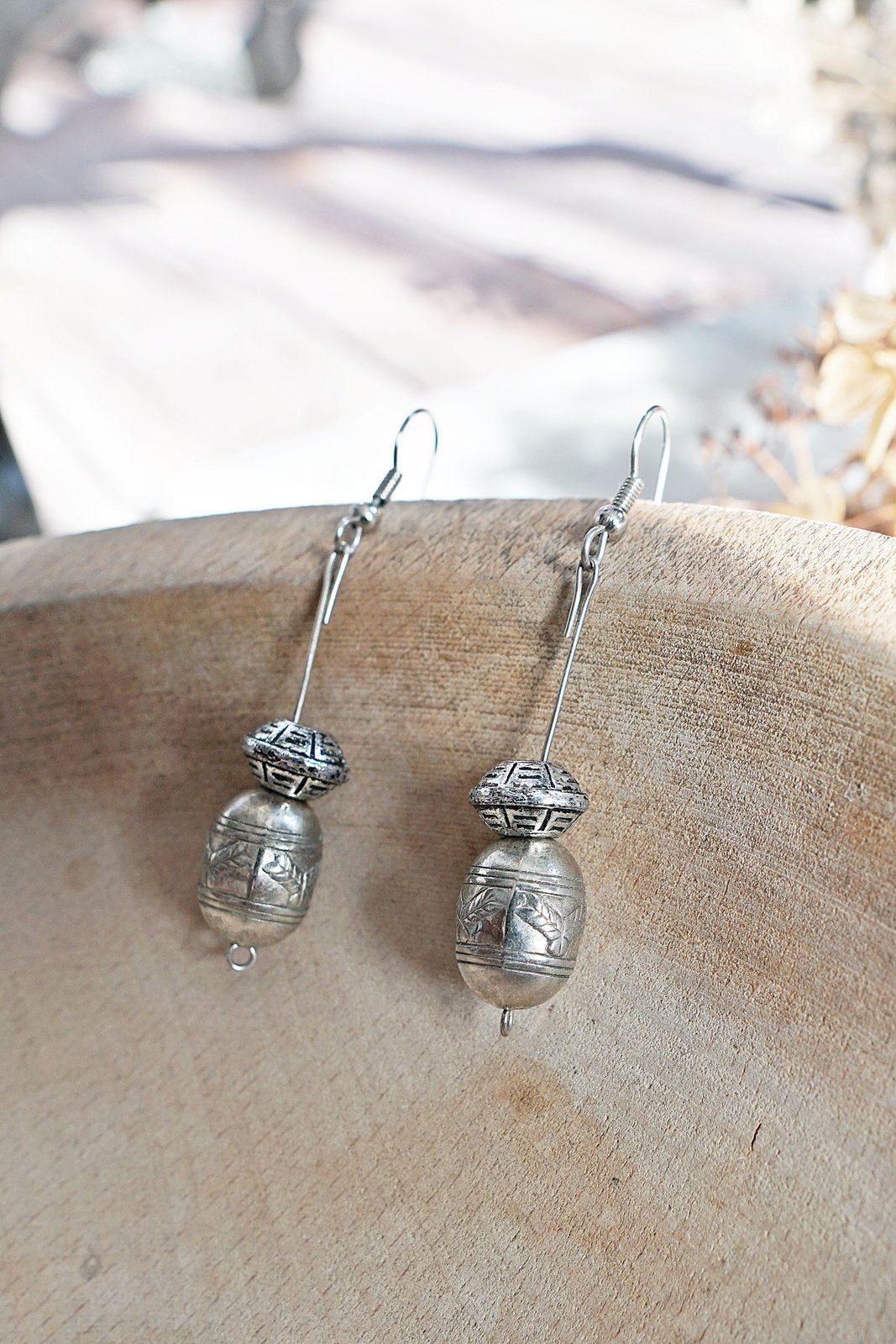 Vintage Handmade Southwestern Silver Earrings-closiTherapi | vinTage
