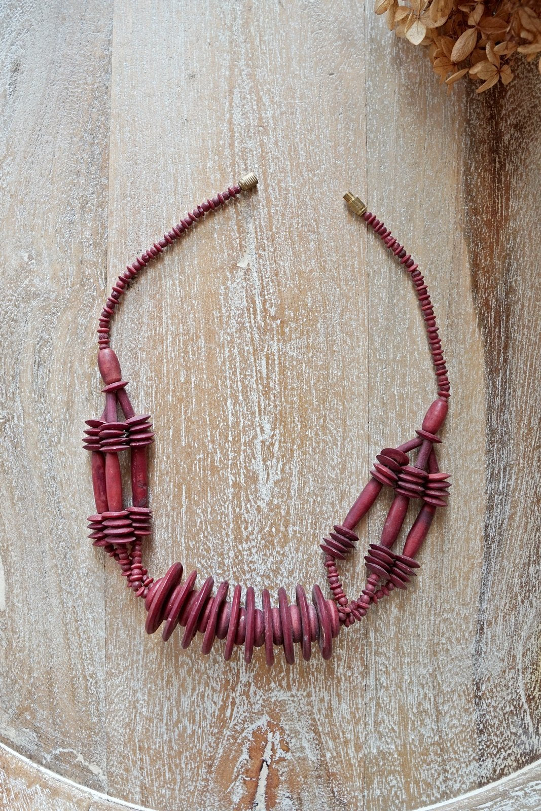 Vintage Handmade Wood Choker Necklace-closiTherapi | vinTage