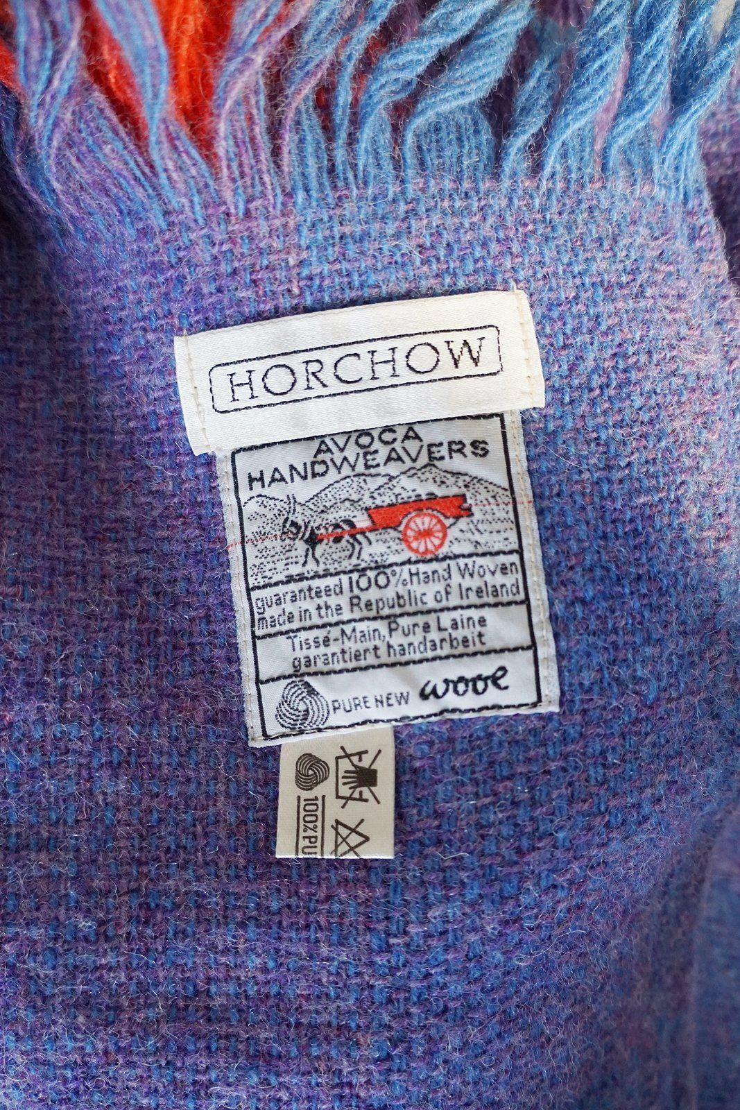 Vintage Handwoven Colorblock Wool Throw-closiTherapi | vinTage