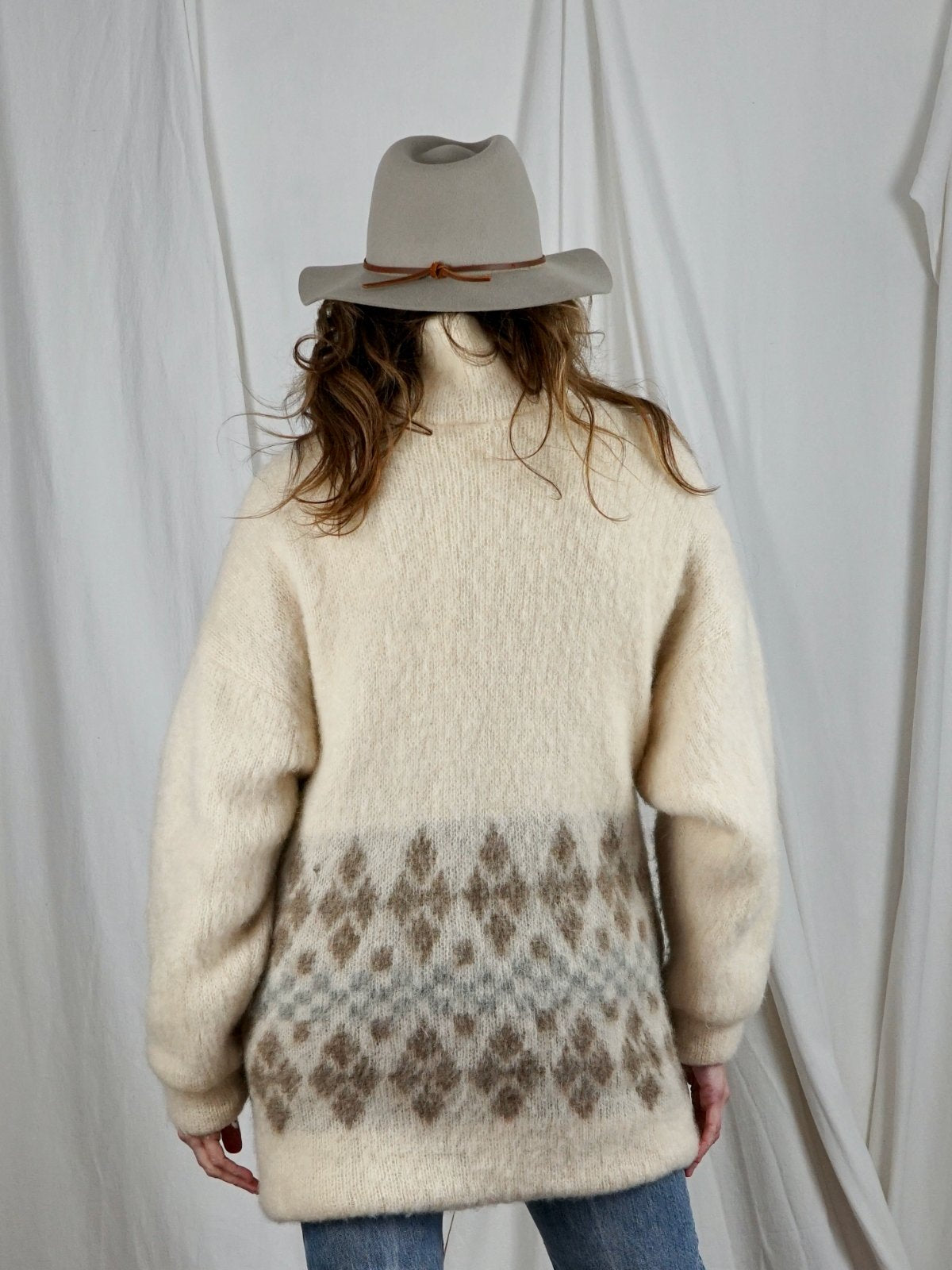 Vintage Icelandic Wool Sweater Coat-closiTherapi | vinTage