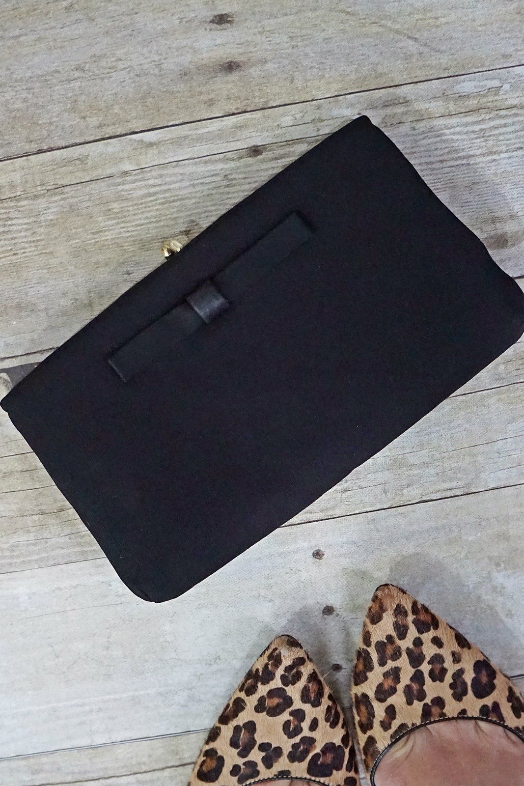 Vintage Ink Black Kisslock Evening Clutch-closiTherapi | vinTage