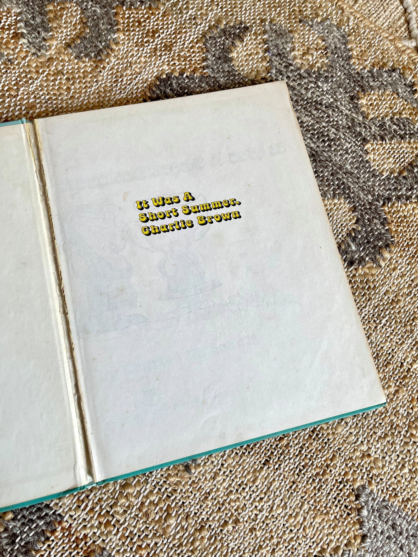 Vintage It Was a Short Summer Charlie Brown Book-closiTherapi | vinTage