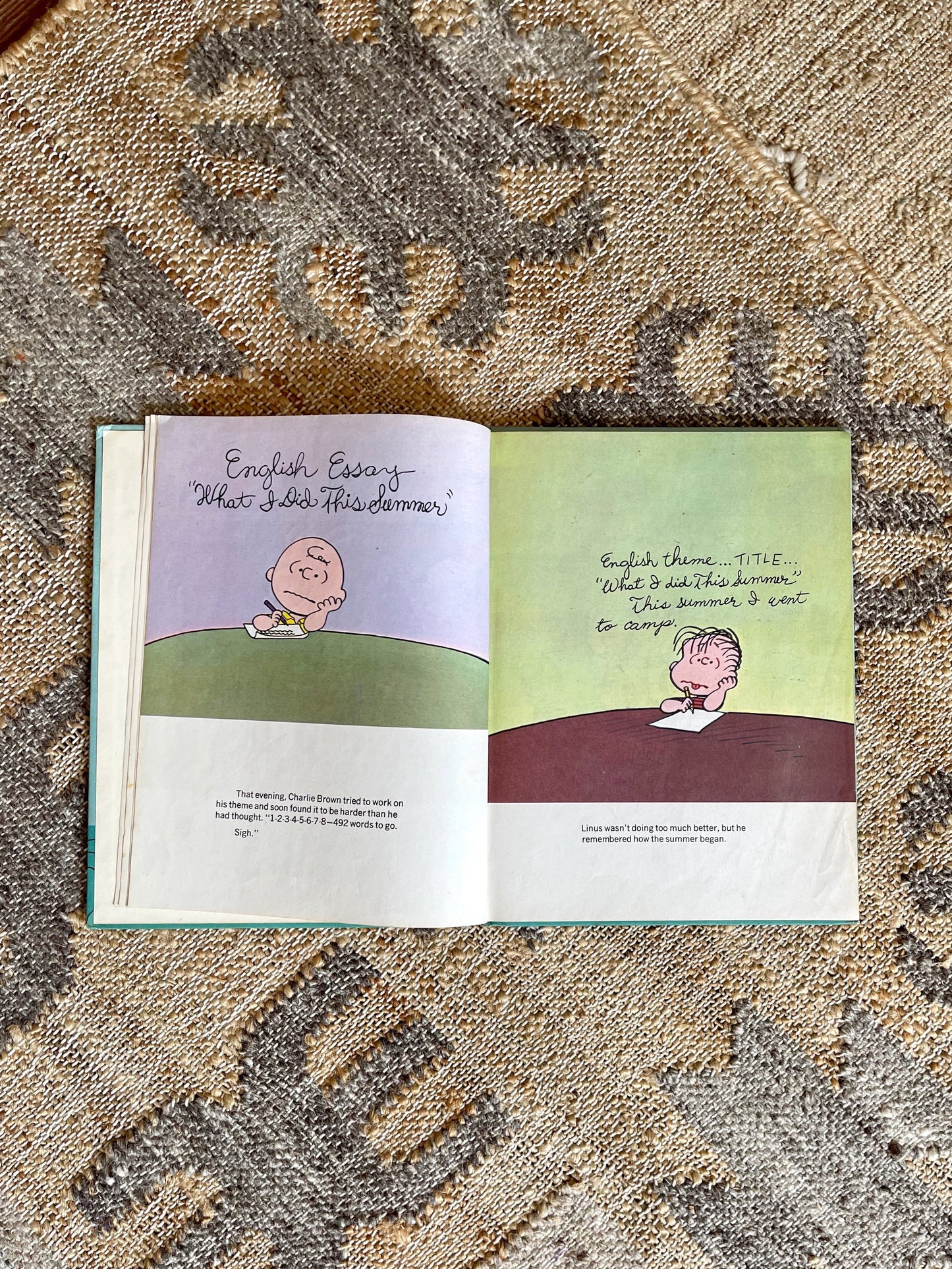 Vintage It Was a Short Summer Charlie Brown Book-closiTherapi | vinTage