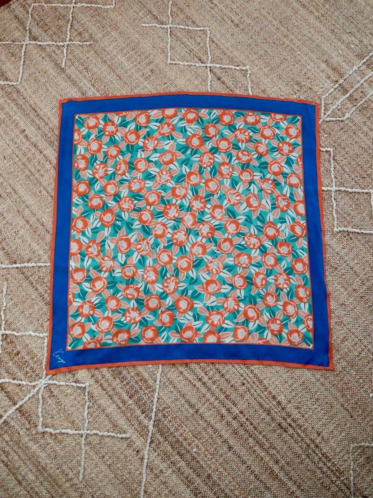 Vintage Kenzo Floral Silk Scarf-closiTherapi | vinTage