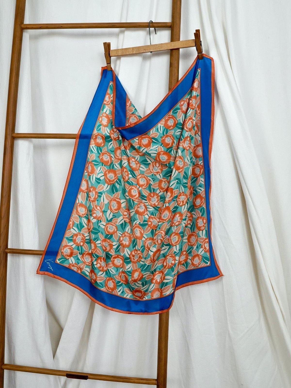 Vintage Kenzo Floral Silk Scarf-closiTherapi | vinTage