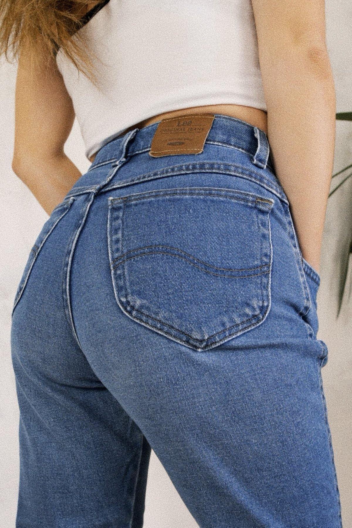 Vintage Lee Medium Wash Jeans - 27