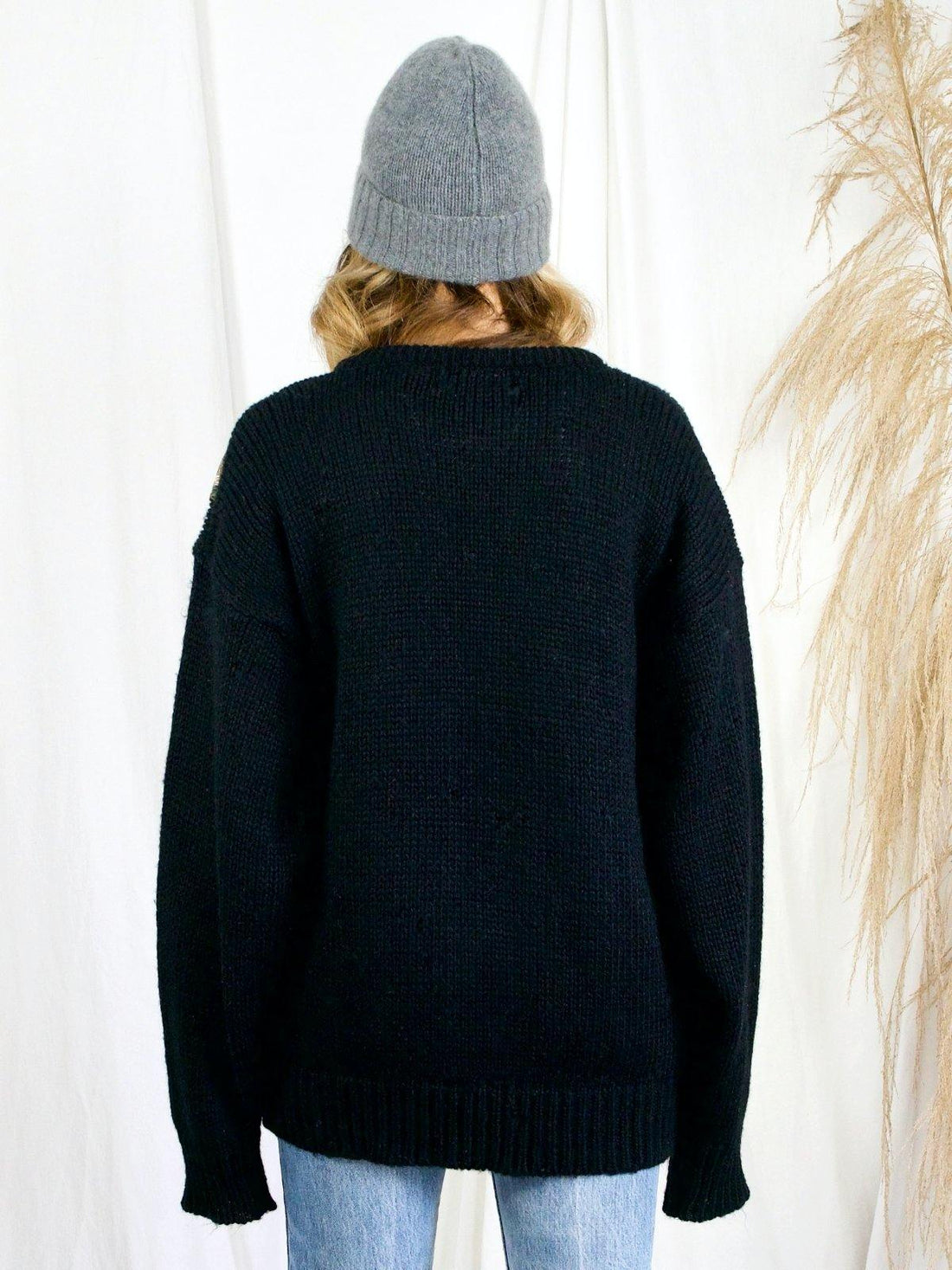Vintage Leopard Appliqué Sweater-closiTherapi | vinTage