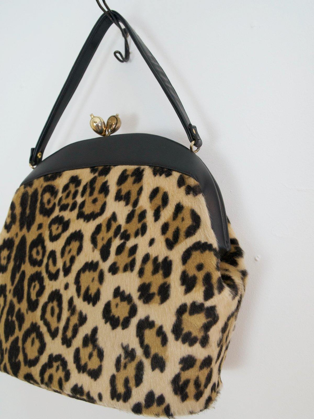 Vintage Leopard Fur Kisslock Bag-closiTherapi | vinTage