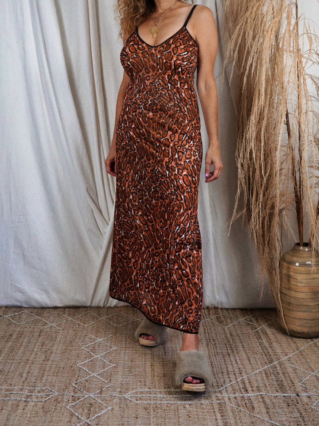 Vintage Leopard Long Nightgown-closiTherapi | vinTage