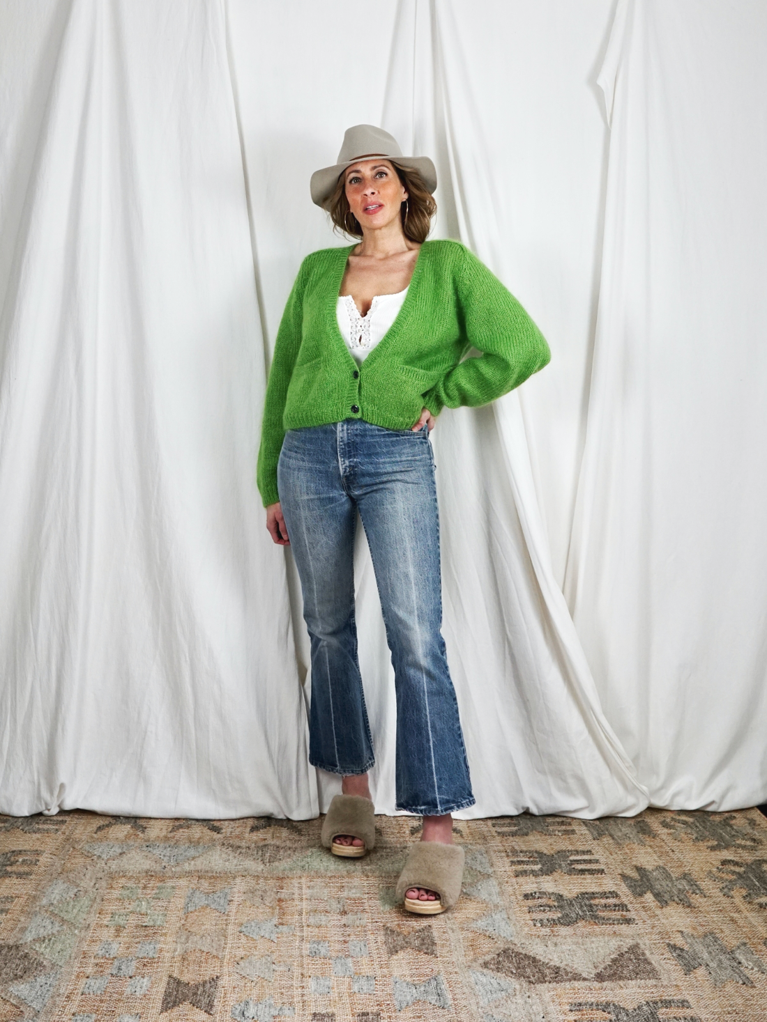 Vintage Lime Mohair Sweater-closiTherapi | vinTage
