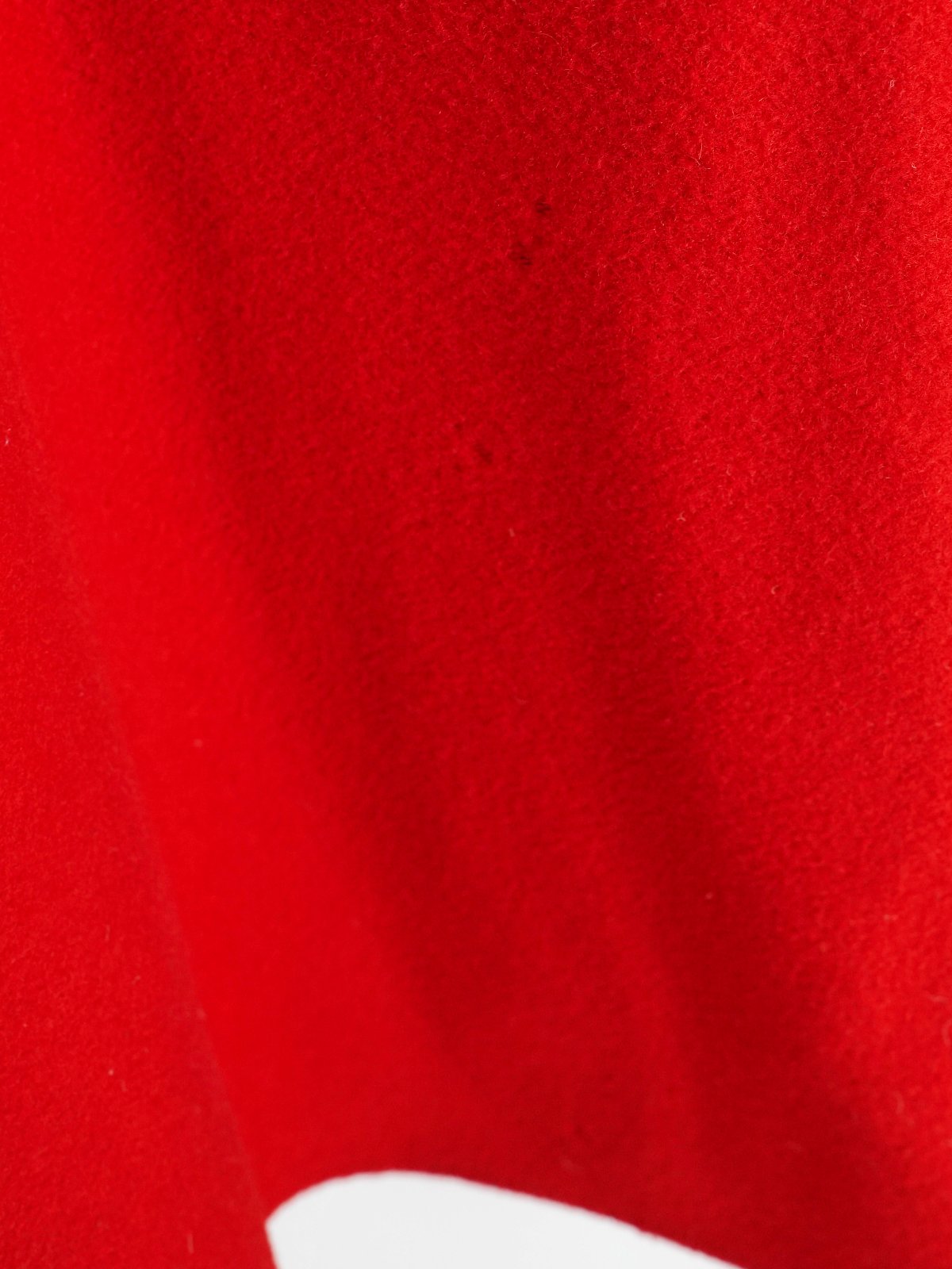 Vintage Lipstick Red Pleated Wool Cape-closiTherapi | vinTage