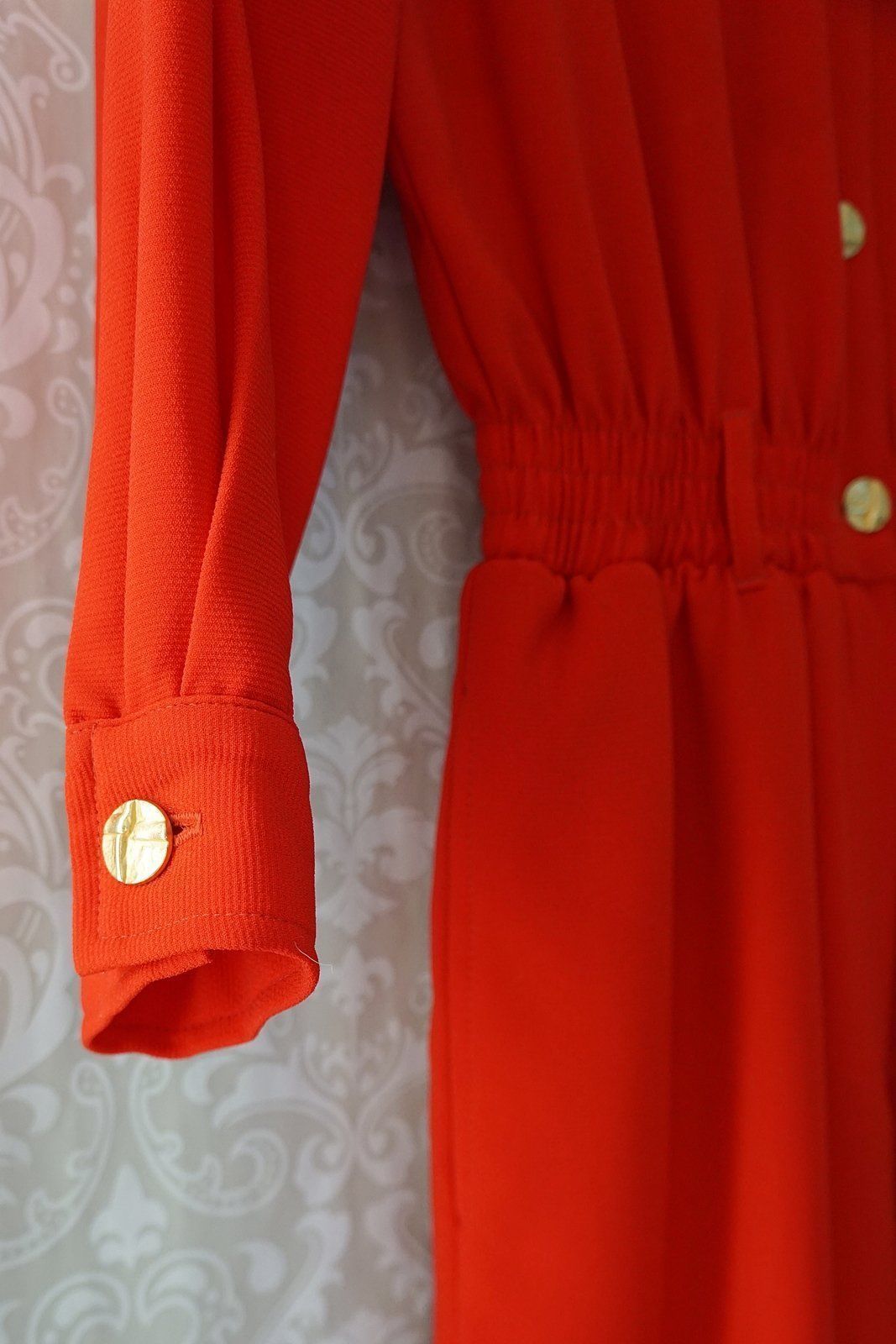 Vintage Lipstick Red Utility Jumpsuit-closiTherapi | vinTage