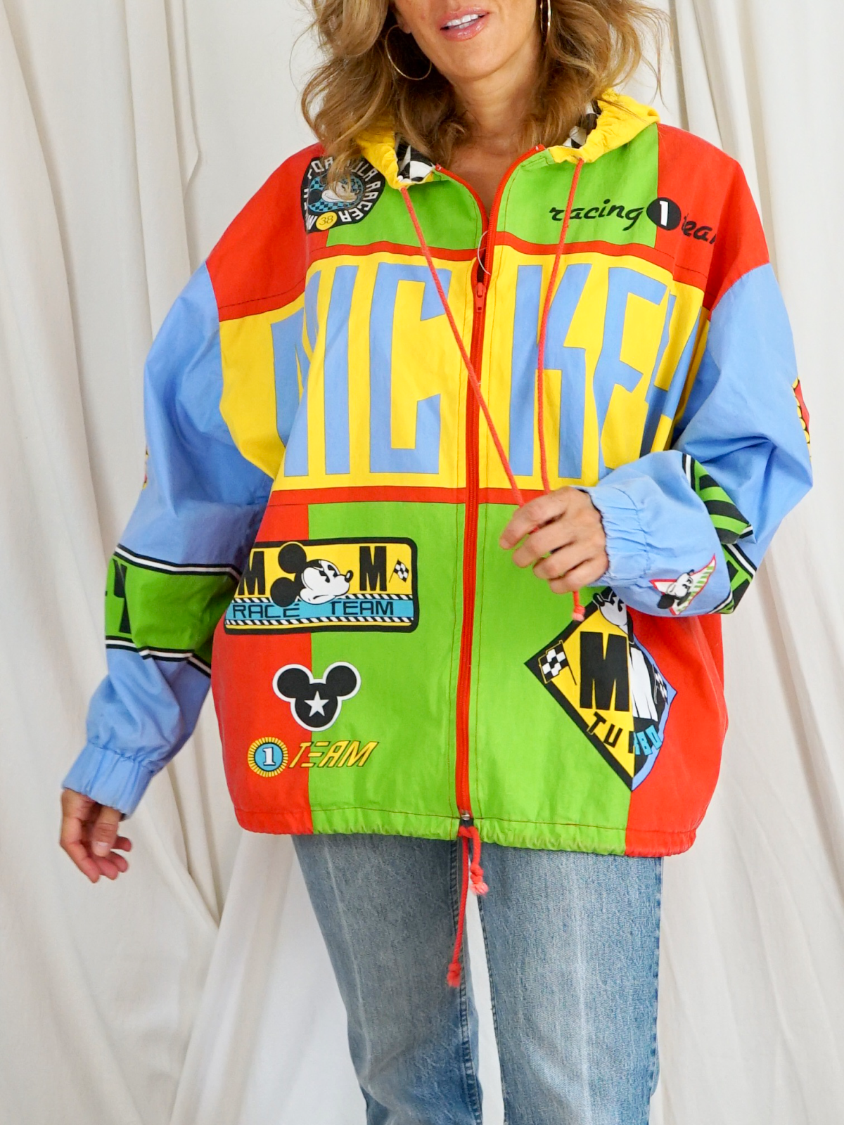 Vintage Mickey Mouse Formula 1 Race Jacket-closiTherapi | vinTage