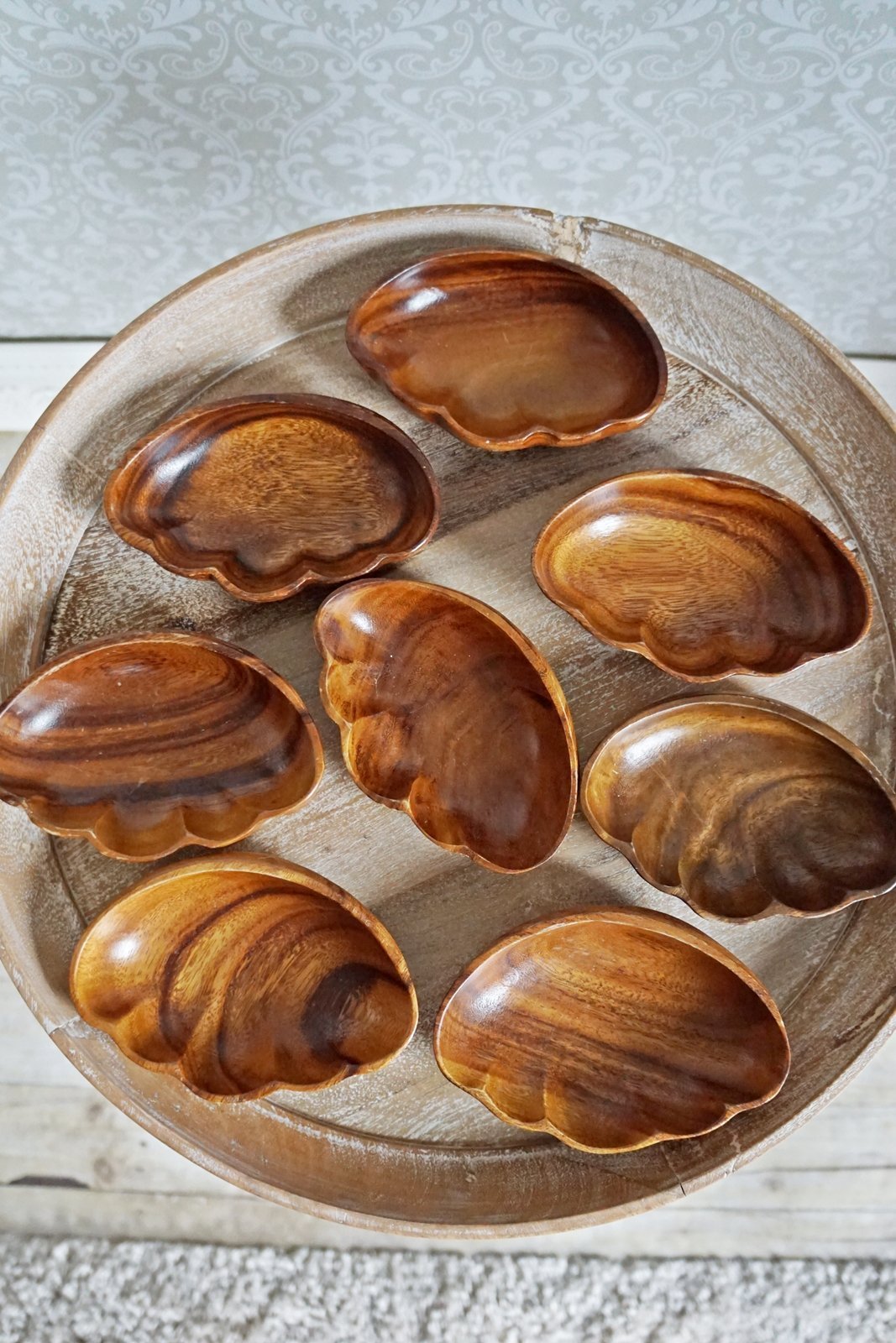 Vintage Mid Century Retro Clam Shell Bowl Set-closiTherapi | vinTage