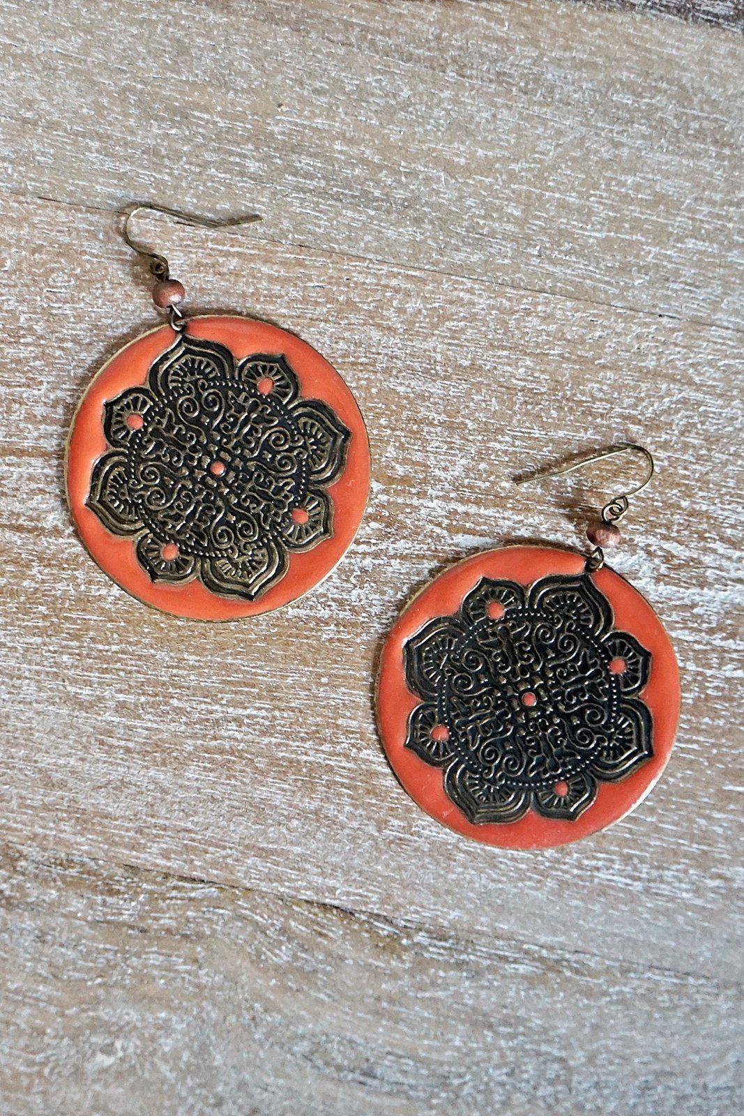 Vintage Moroccan Medallion Disc Earrings-closiTherapi | vinTage