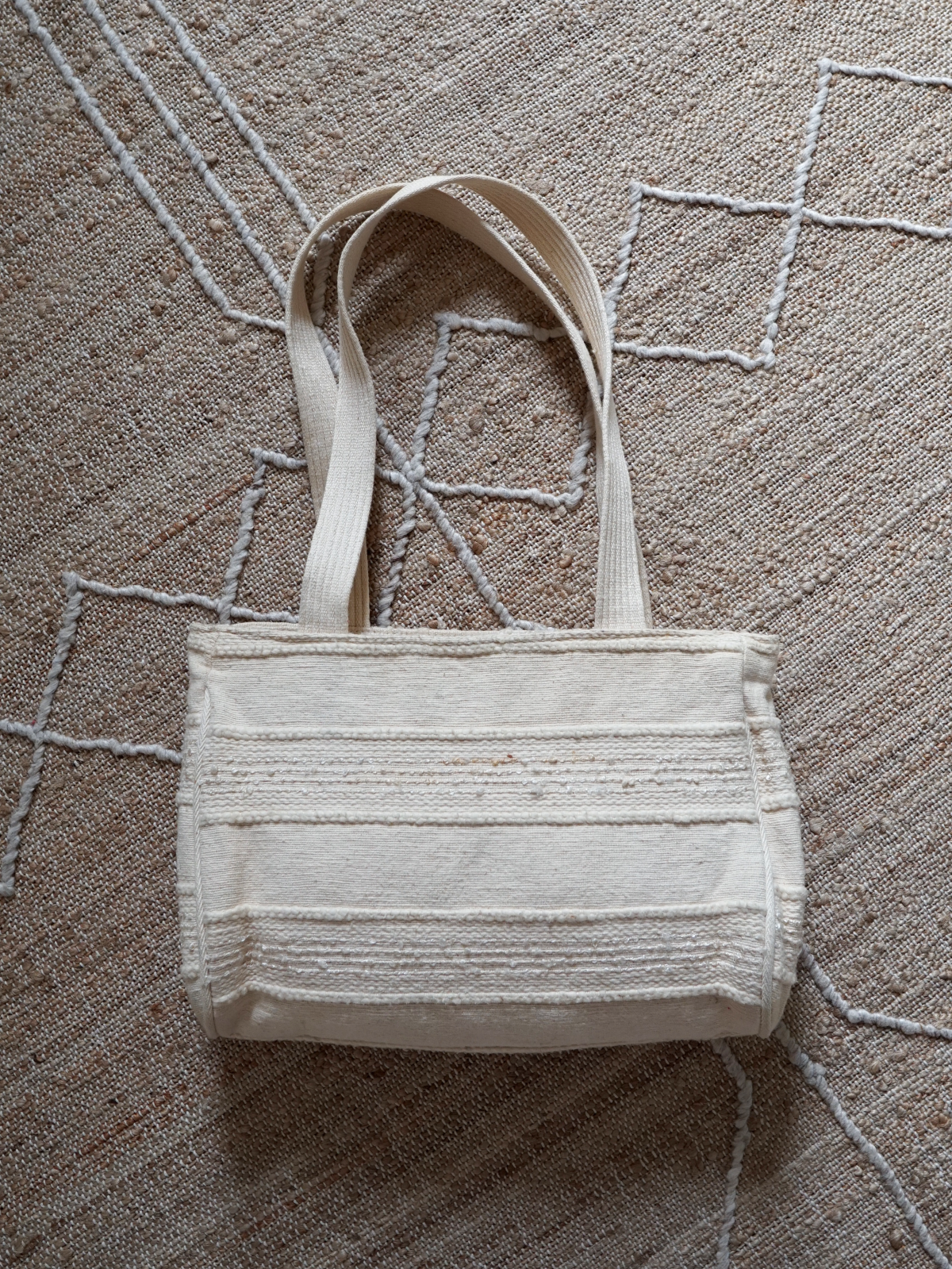 Vintage Natural Woven Textile Bag-closiTherapi | vinTage