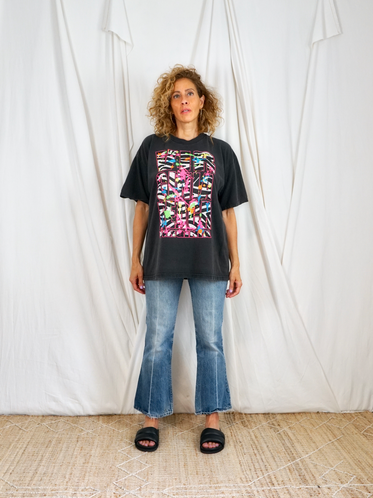 Vintage Neon Splatter Virginia Beach Tee-closiTherapi | vinTage