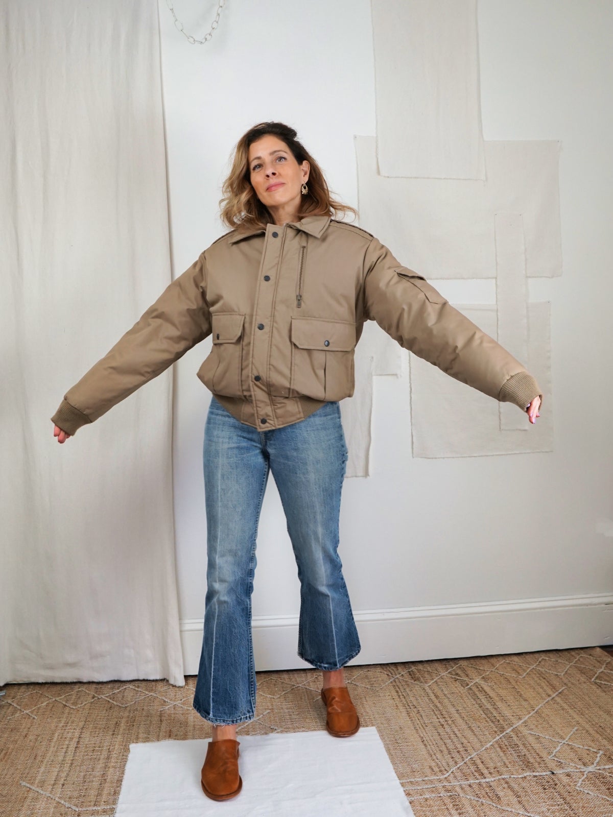 Feather bomber hot sale jacket