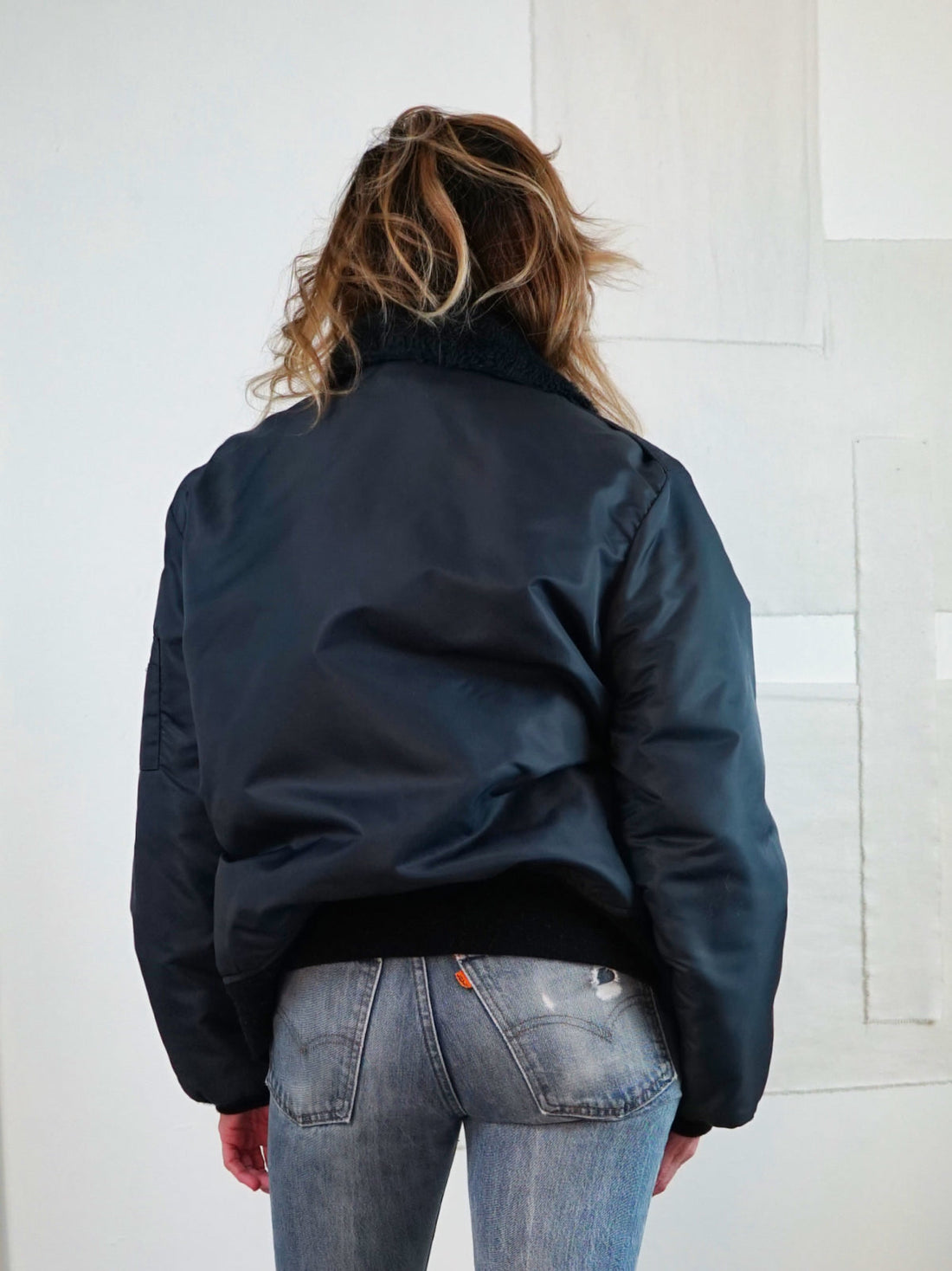 Vintage Nylon Flight Bomber Jacket-closiTherapi | vinTage