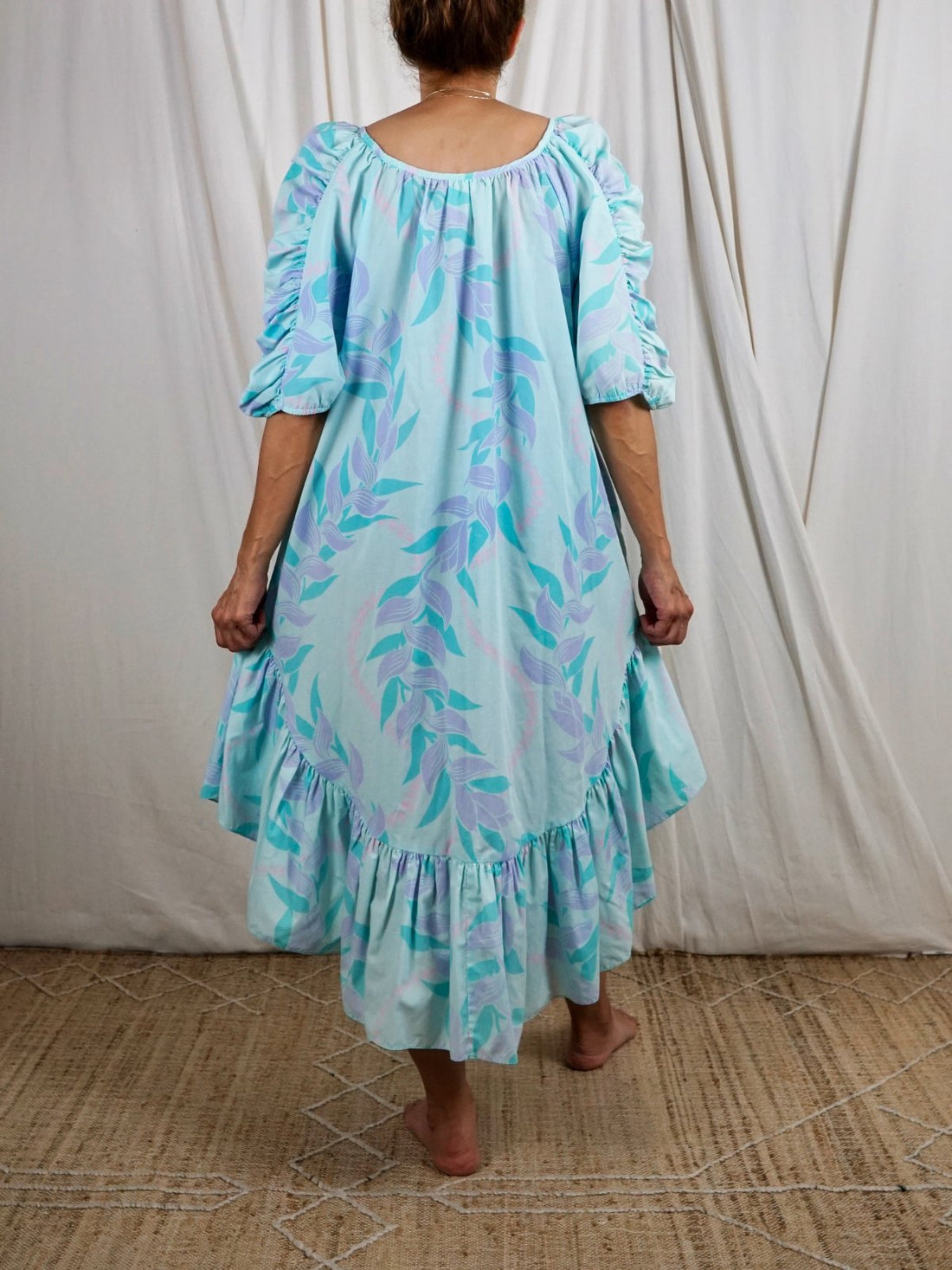 Vintage Pastel Hawaiian Mumu Dress-closiTherapi | vinTage