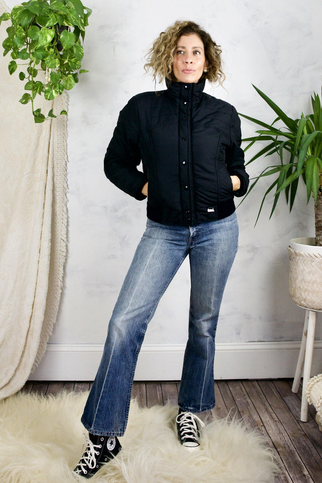 Vintage Pastel Quilt Puffer Ski Jacket-closiTherapi | vinTage
