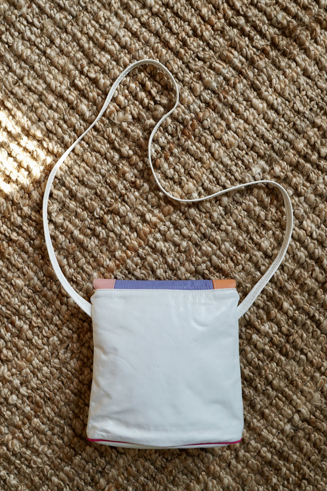 Vintage Pastel Snakeskin Leather Bag-closiTherapi | vinTage