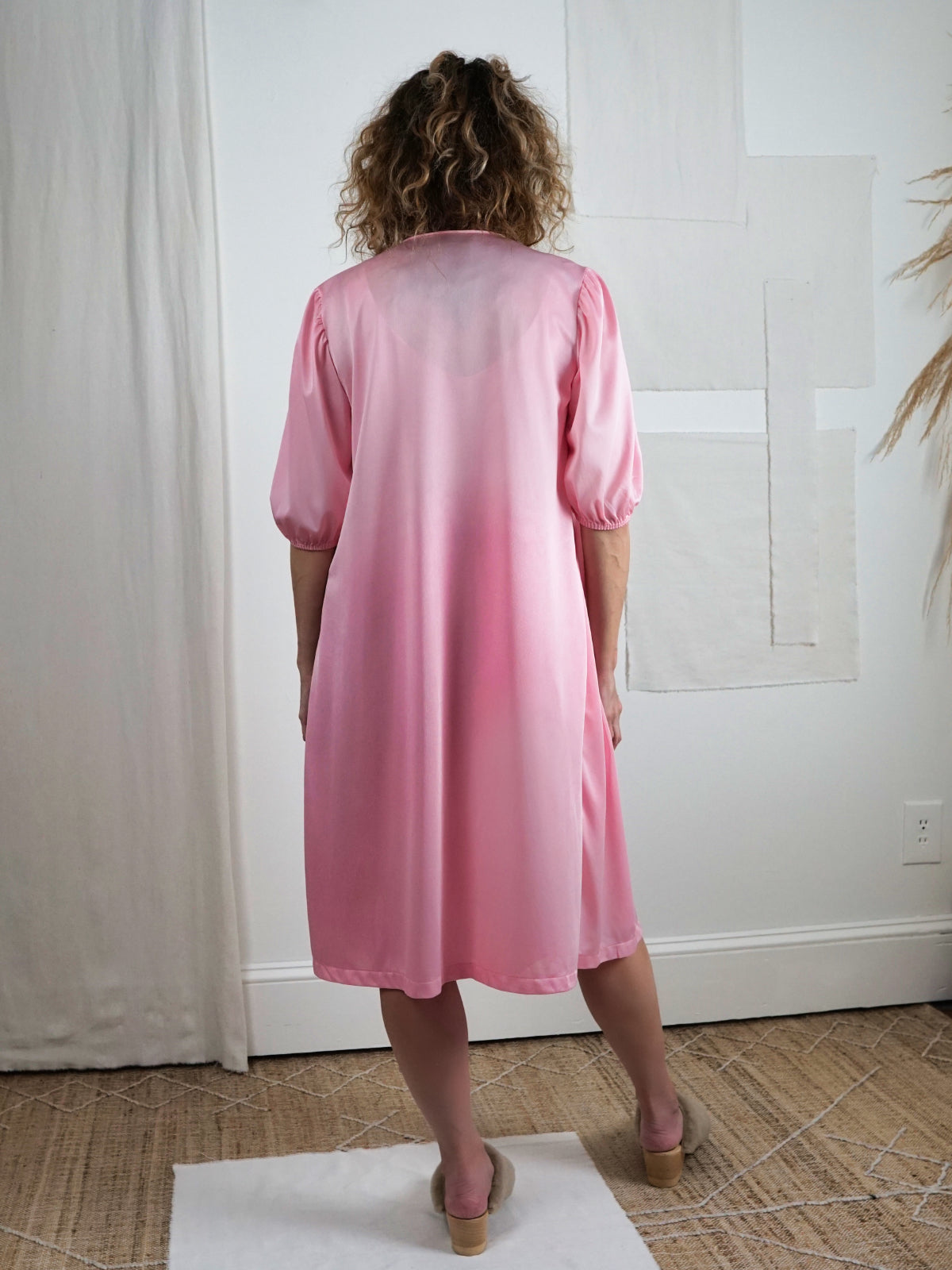 Vintage Pink Nylon Peignoir Set-closiTherapi | vinTage