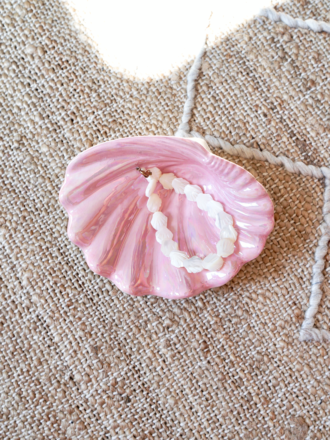 Vintage Pink Seashell Trinket Dish-closiTherapi | vinTage