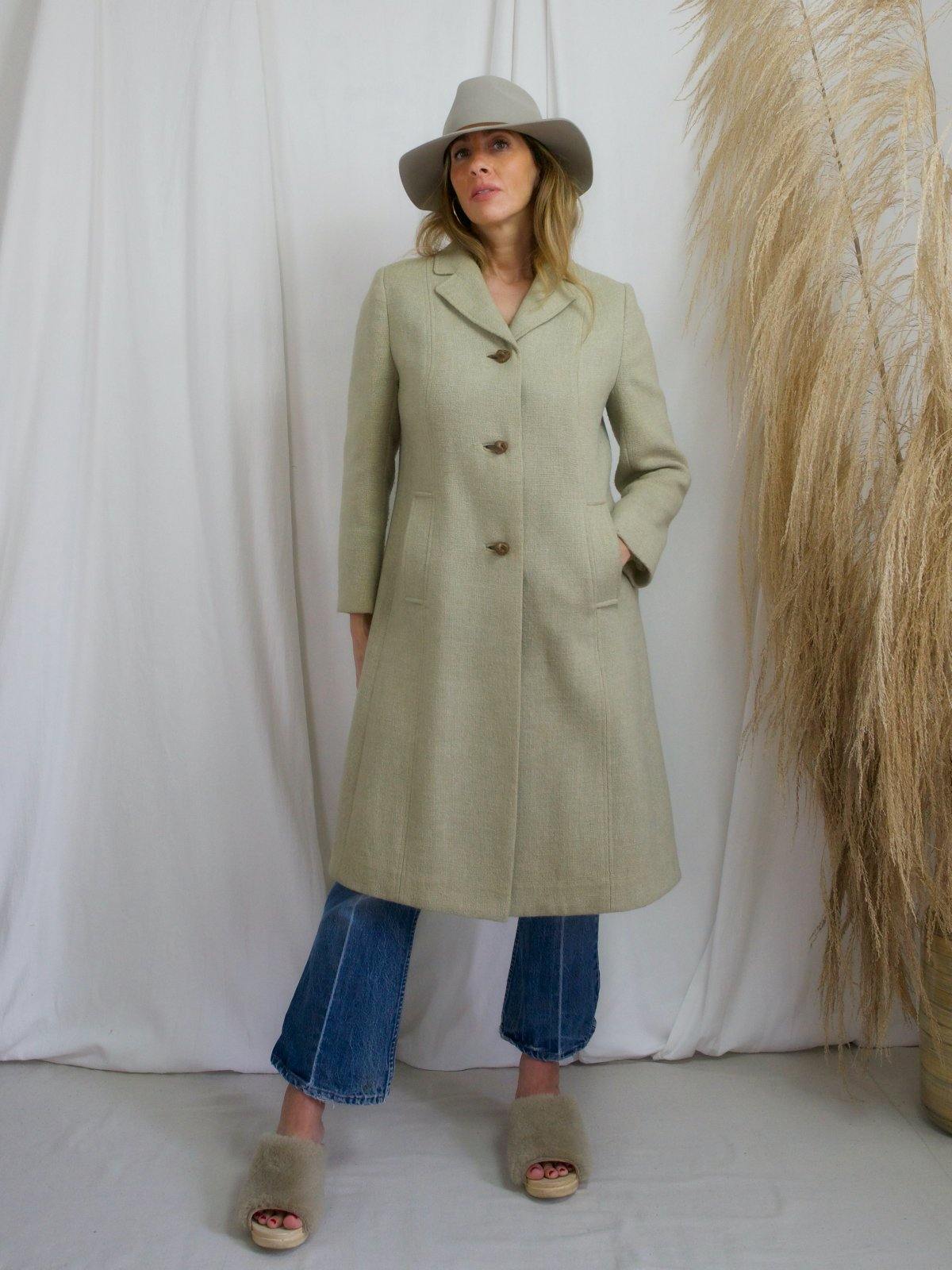 Vintage Pistachio Tailored Coat-closiTherapi | vinTage