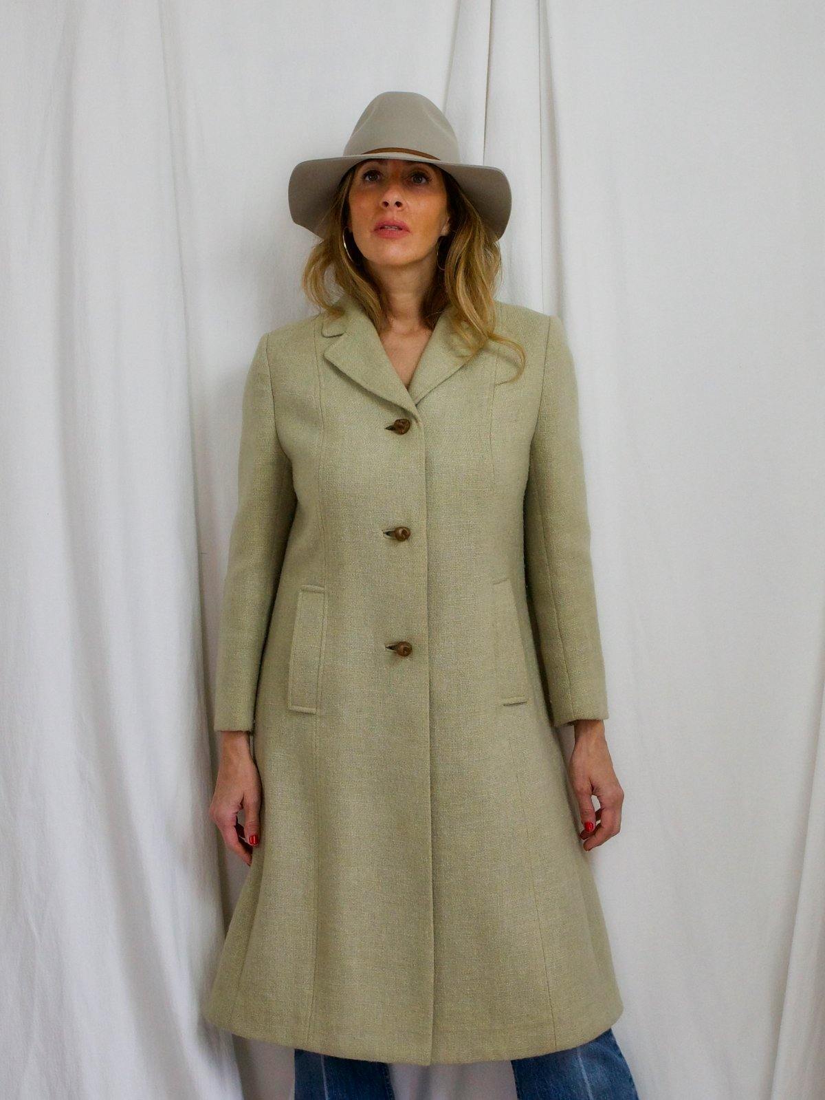 Vintage Pistachio Tailored Coat-closiTherapi | vinTage