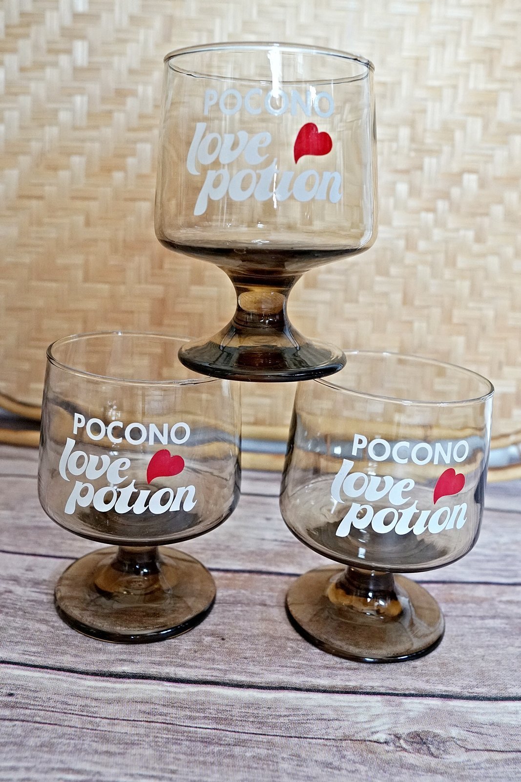 Vintage Pocono Love Potion Glass Set-closiTherapi | vinTage