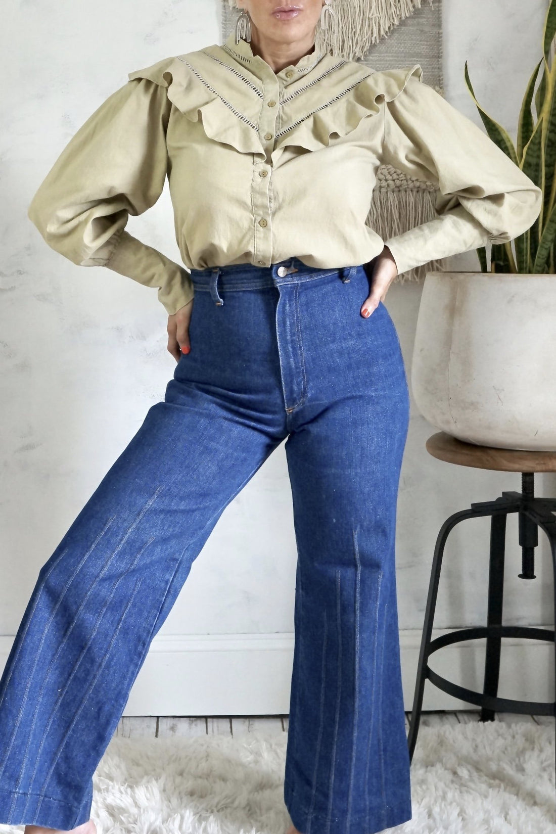 Vintage Prairie Sage Boho Top-closiTherapi | vinTage