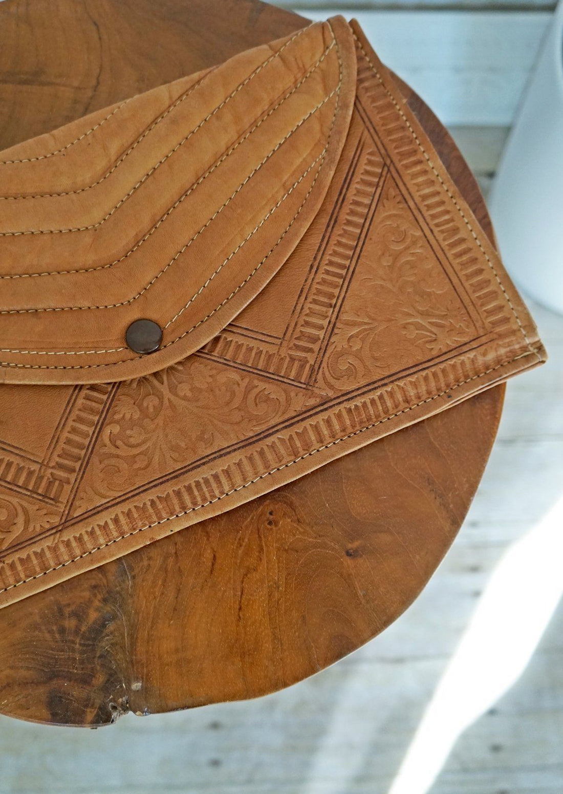 Vintage Quilted Leather Tooled Bag-closiTherapi | vinTage