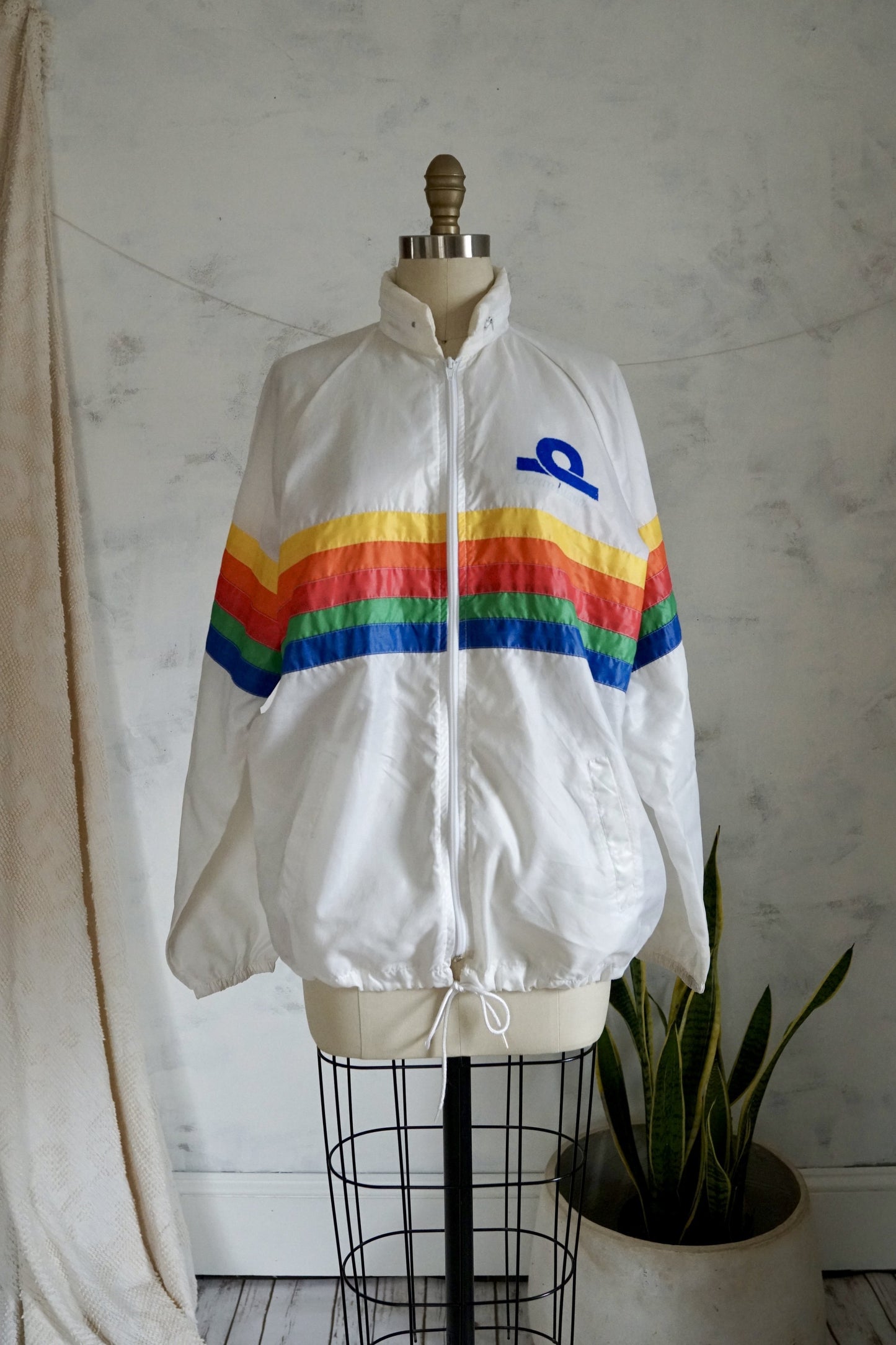 Vintage Rainbow Windbreaker Jacket-closiTherapi | vinTage