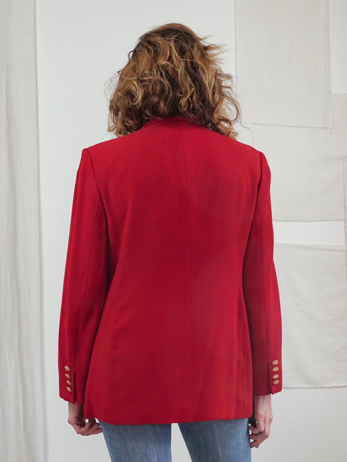 Vintage Ralph Lauren Red Crest Blazer therapi