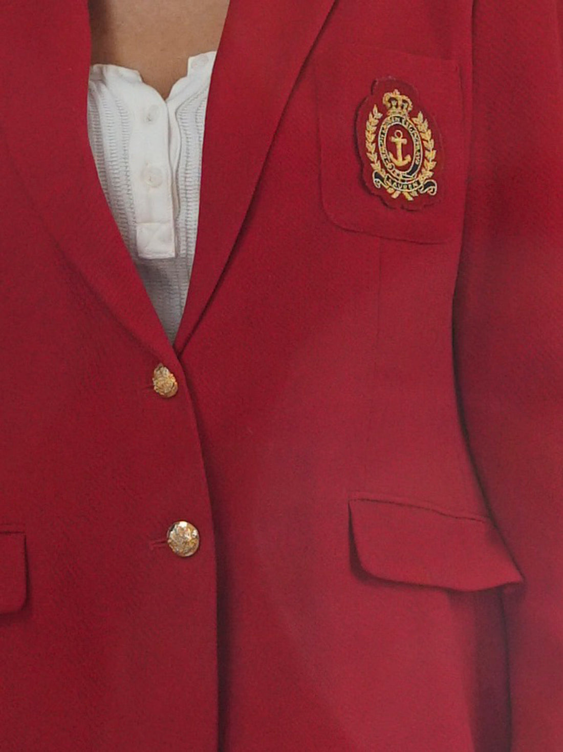 Vintage Ralph Lauren Red Crest Blazer-closiTherapi | vinTage