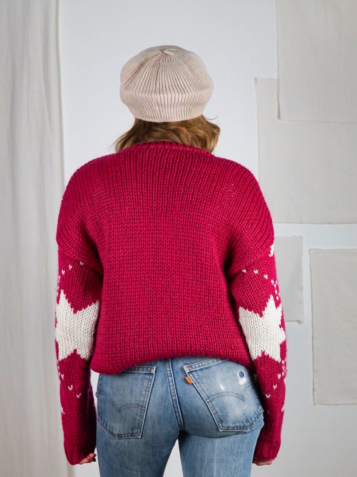Vintage Raspberry Star Celestial Sweater-closiTherapi | vinTage