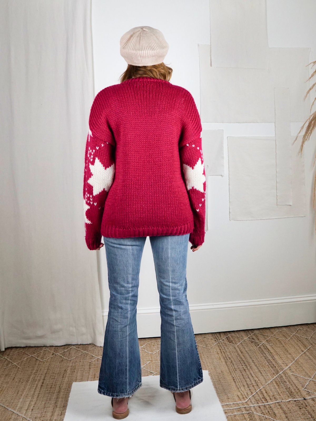 Vintage Raspberry Star Celestial Sweater-closiTherapi | vinTage