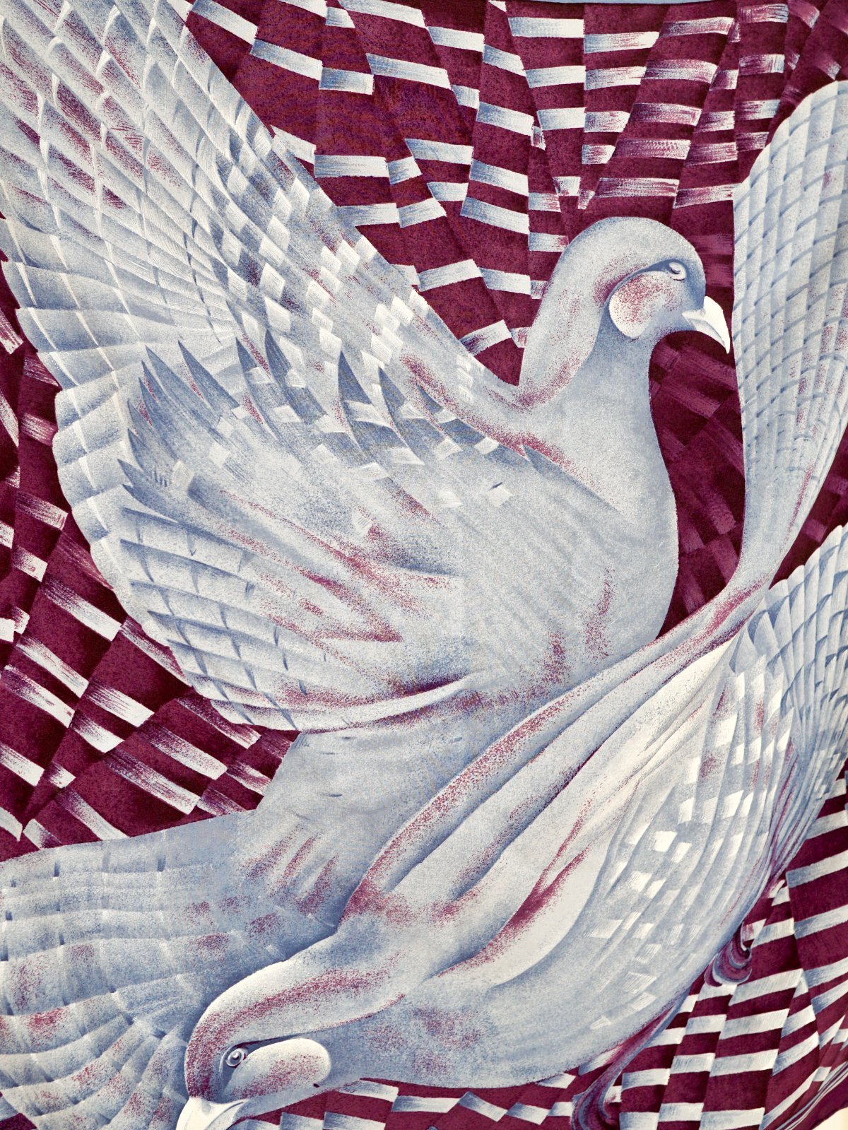 Vintage Rock Dove Carven Silk Bird Scarf – therapi