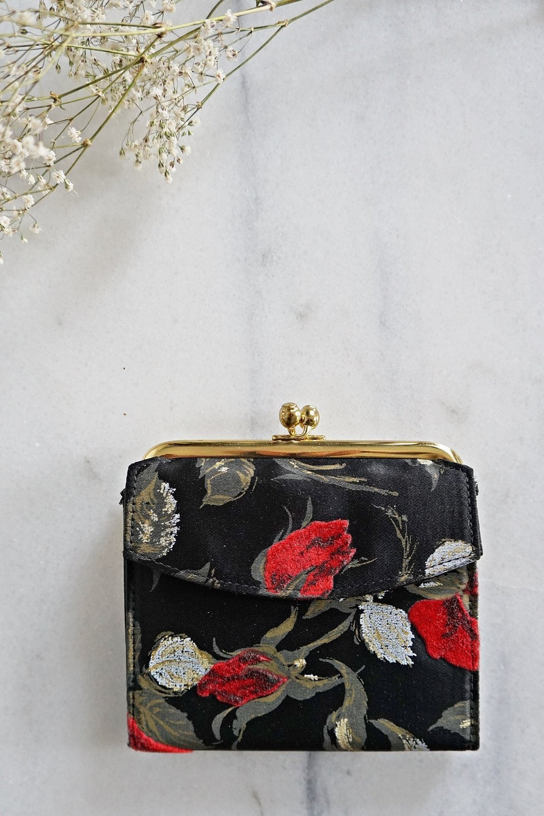 Vintage Rose Bud Coin Purse-closiTherapi | vinTage
