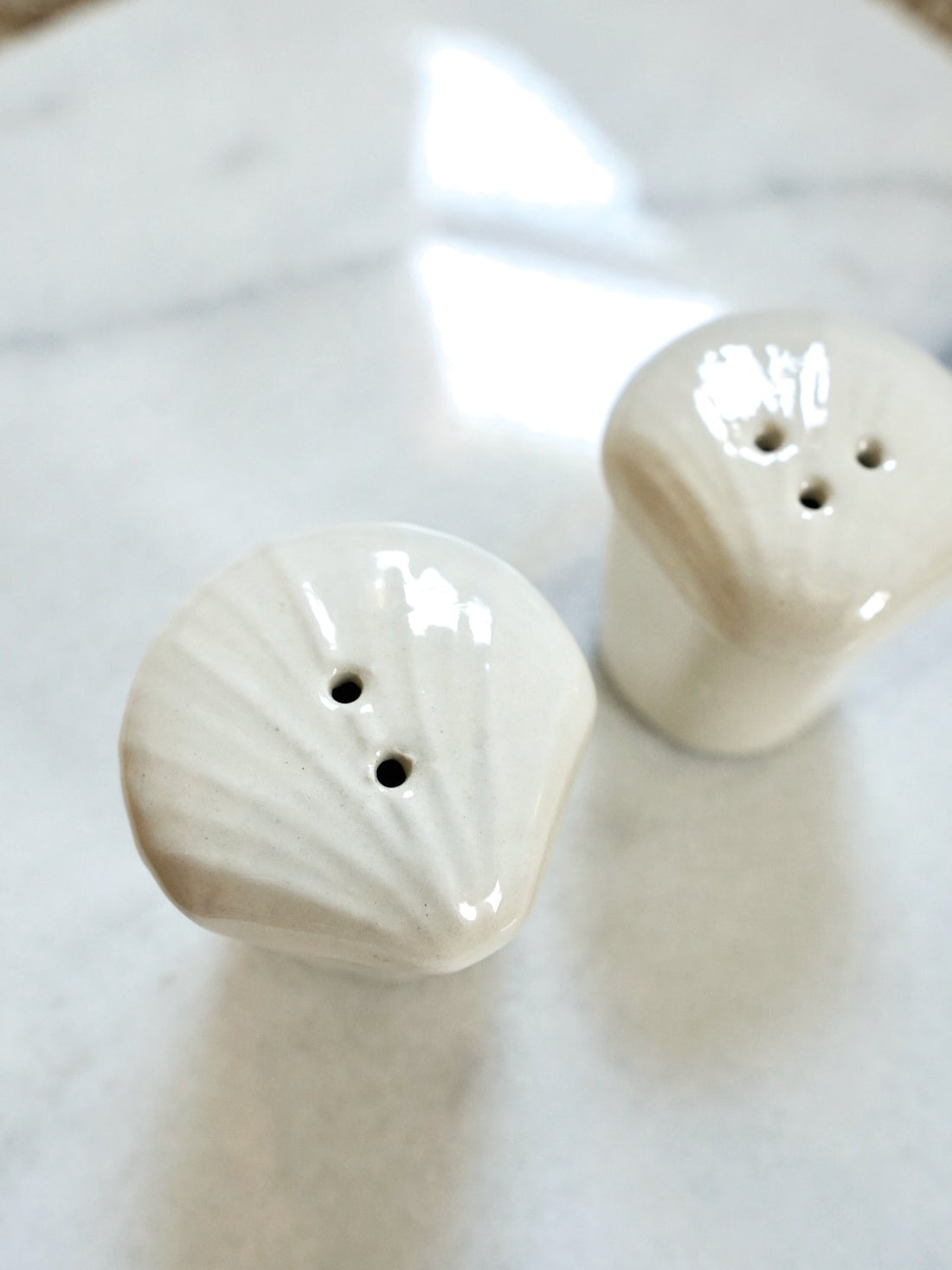 Vintage Seashell Salt | Pepper Set-closiTherapi | vinTage
