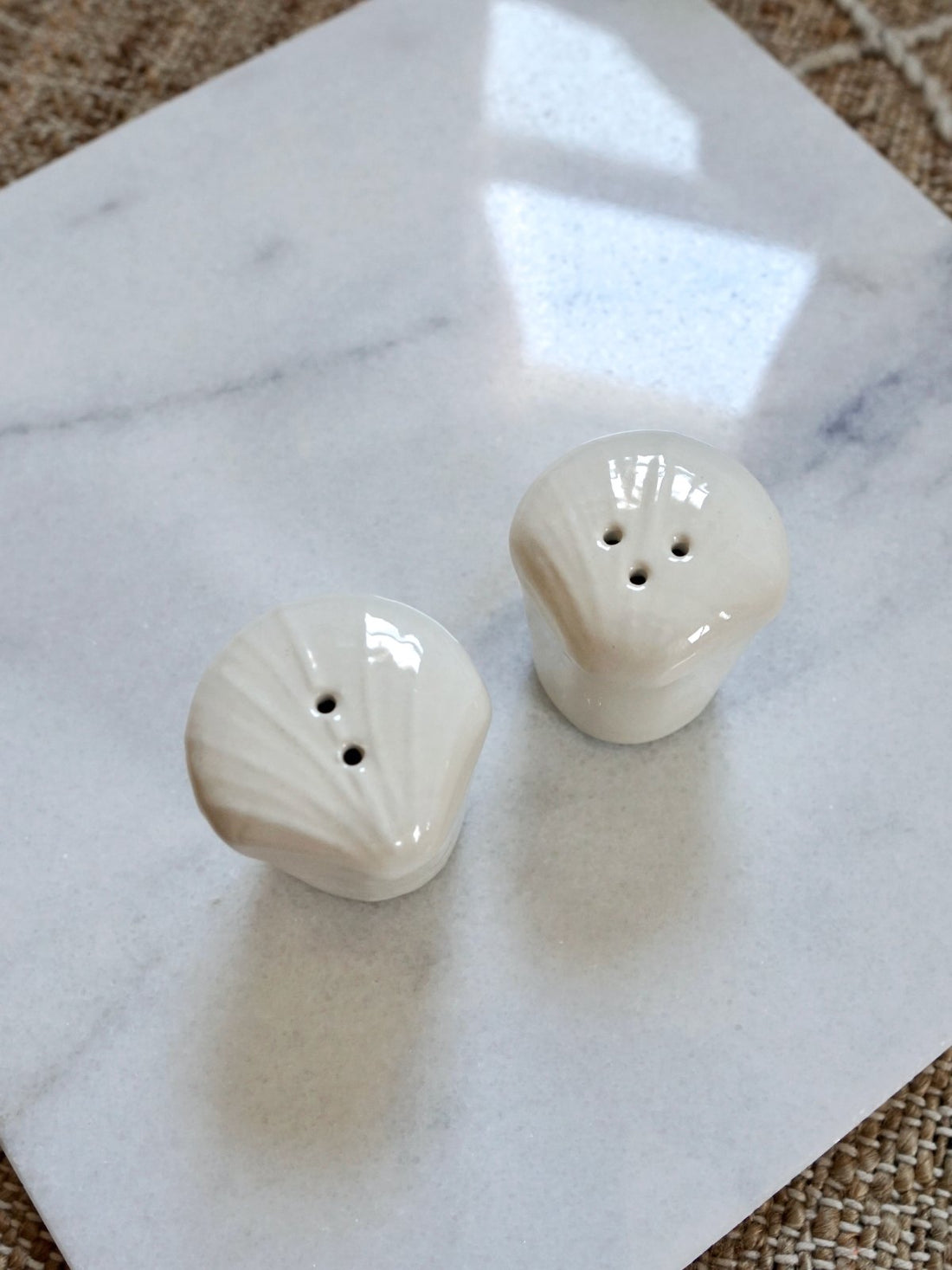 Vintage Seashell Salt | Pepper Set-closiTherapi | vinTage