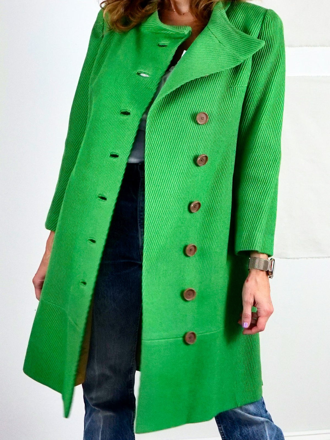 Vintage Shamrock Green Coat-closiTherapi | vinTage